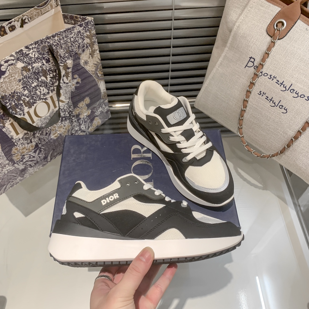 Dior new fluorescent sneakers casual shoes