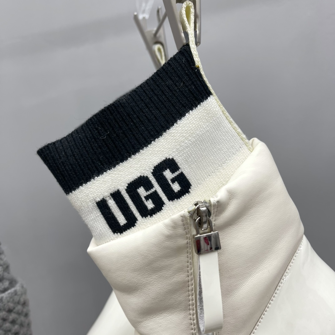 UGG new winter patent leather woolen snow boots