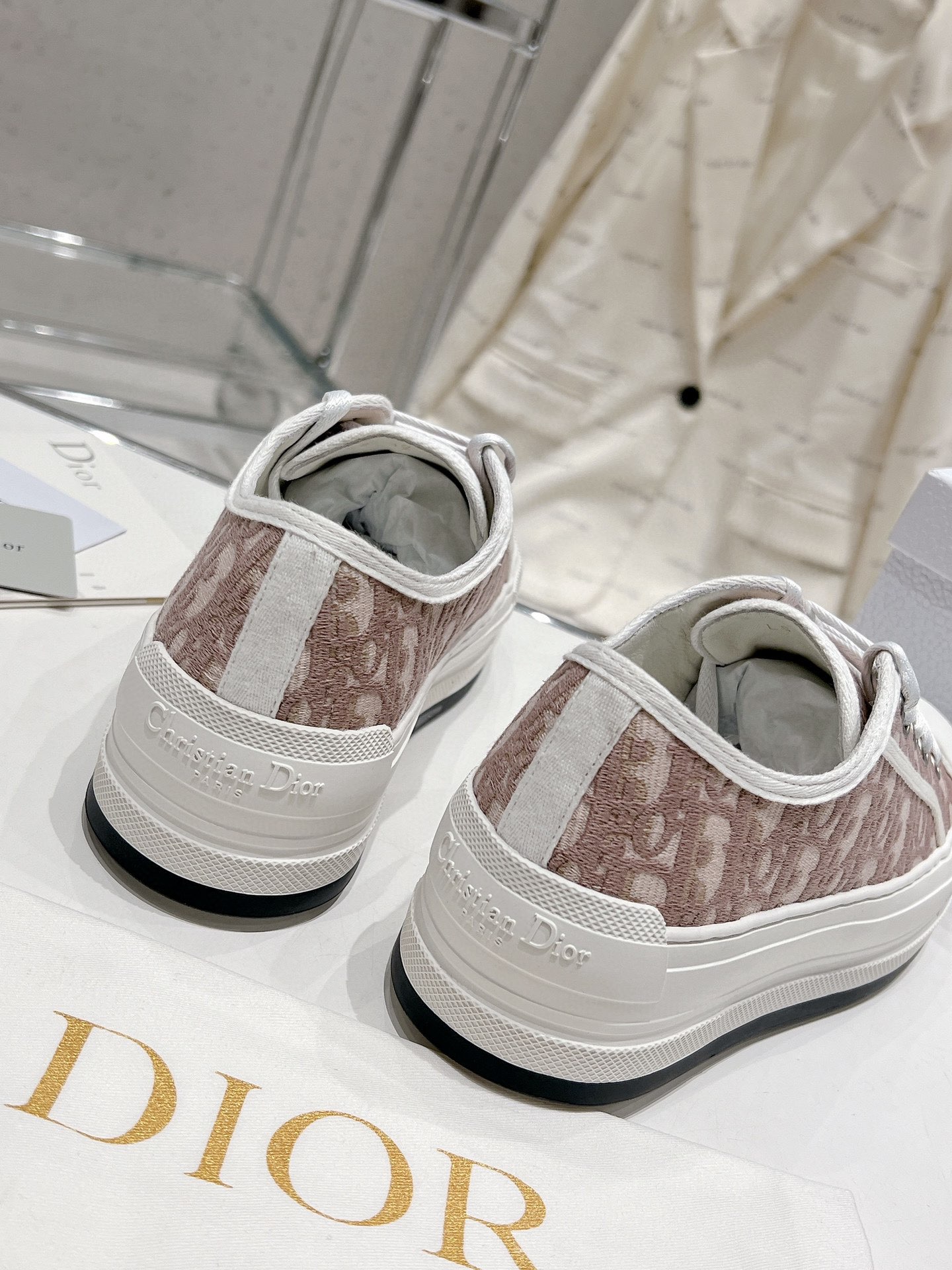 Dior 2024 Walk'n Series Embroidered Platform Sneakers
