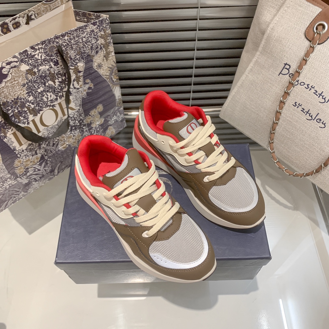 Dior new fluorescent sneakers casual shoes