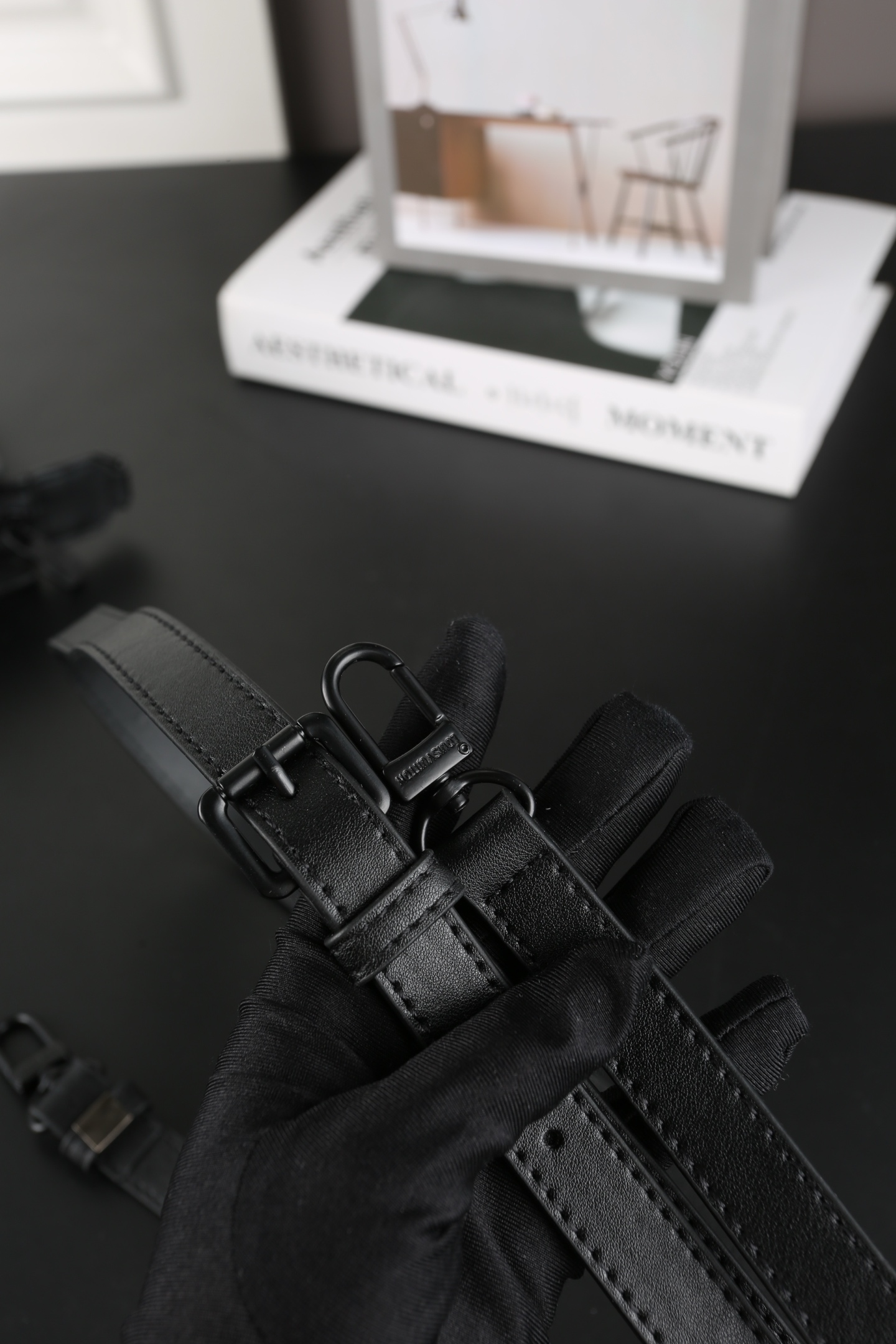 L Design New Gaston Embossed Clutch