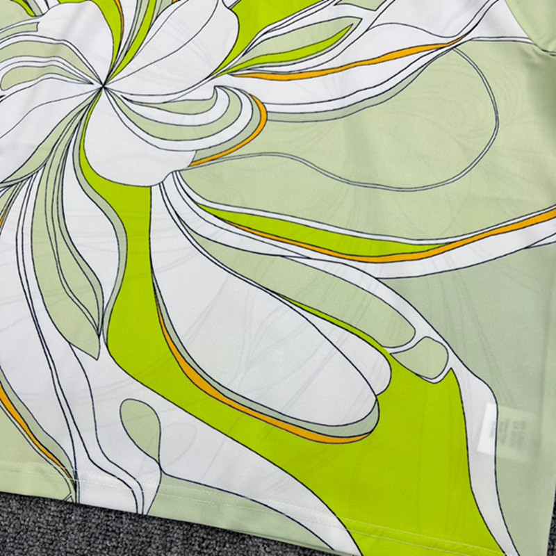 T fashion high-end women's printed round neck short sleeved T-shirt