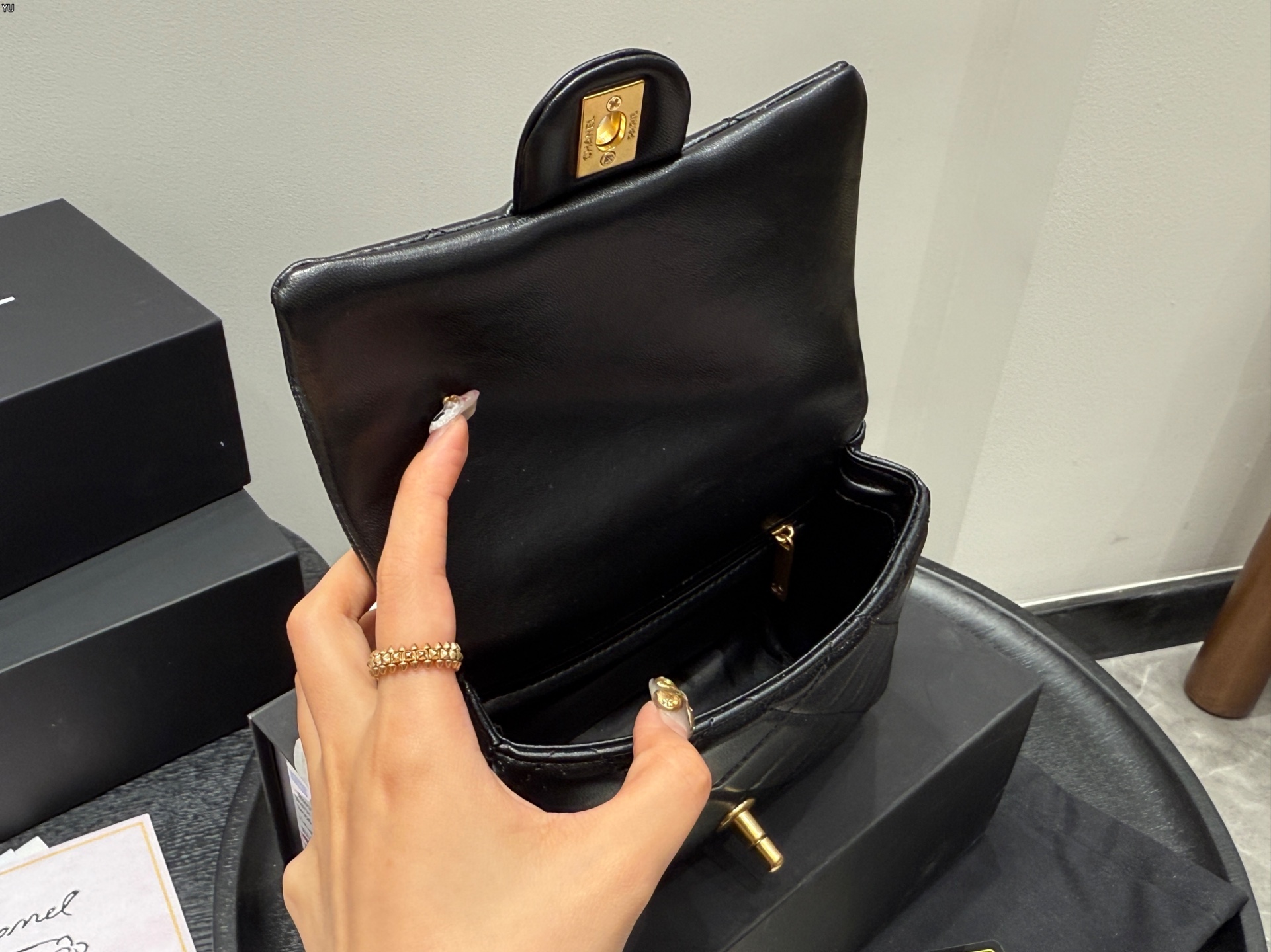 C design hand-held CF square fat bag