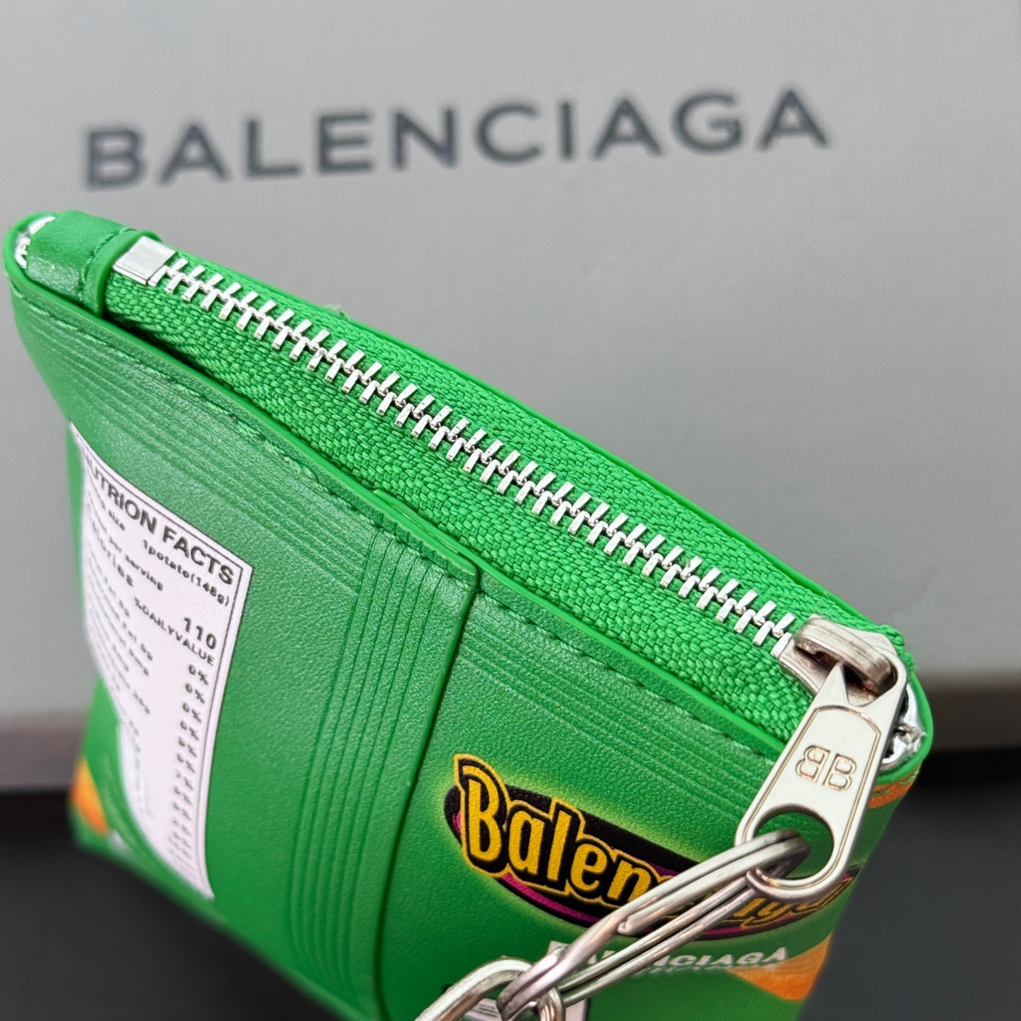 B design potato chip bag clutch accessories key ring pendant