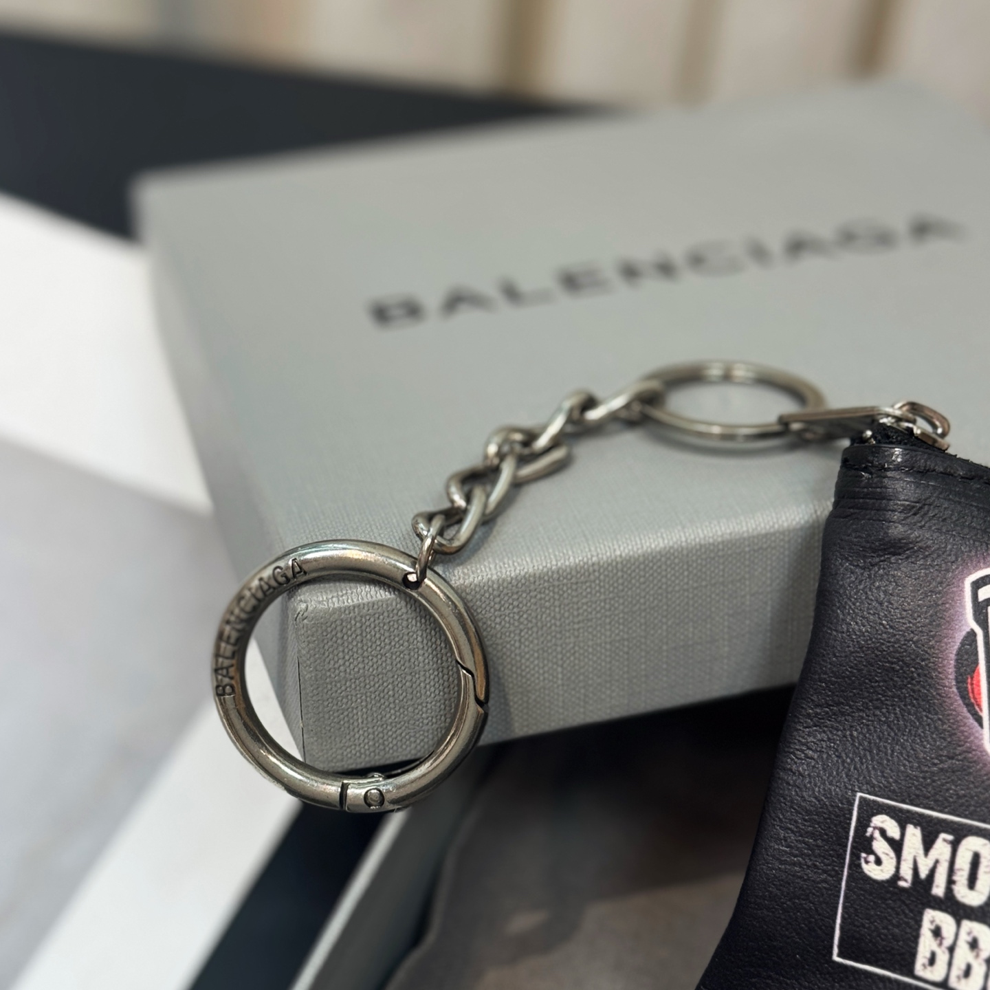 B design potato chip bag clutch accessories key ring pendant