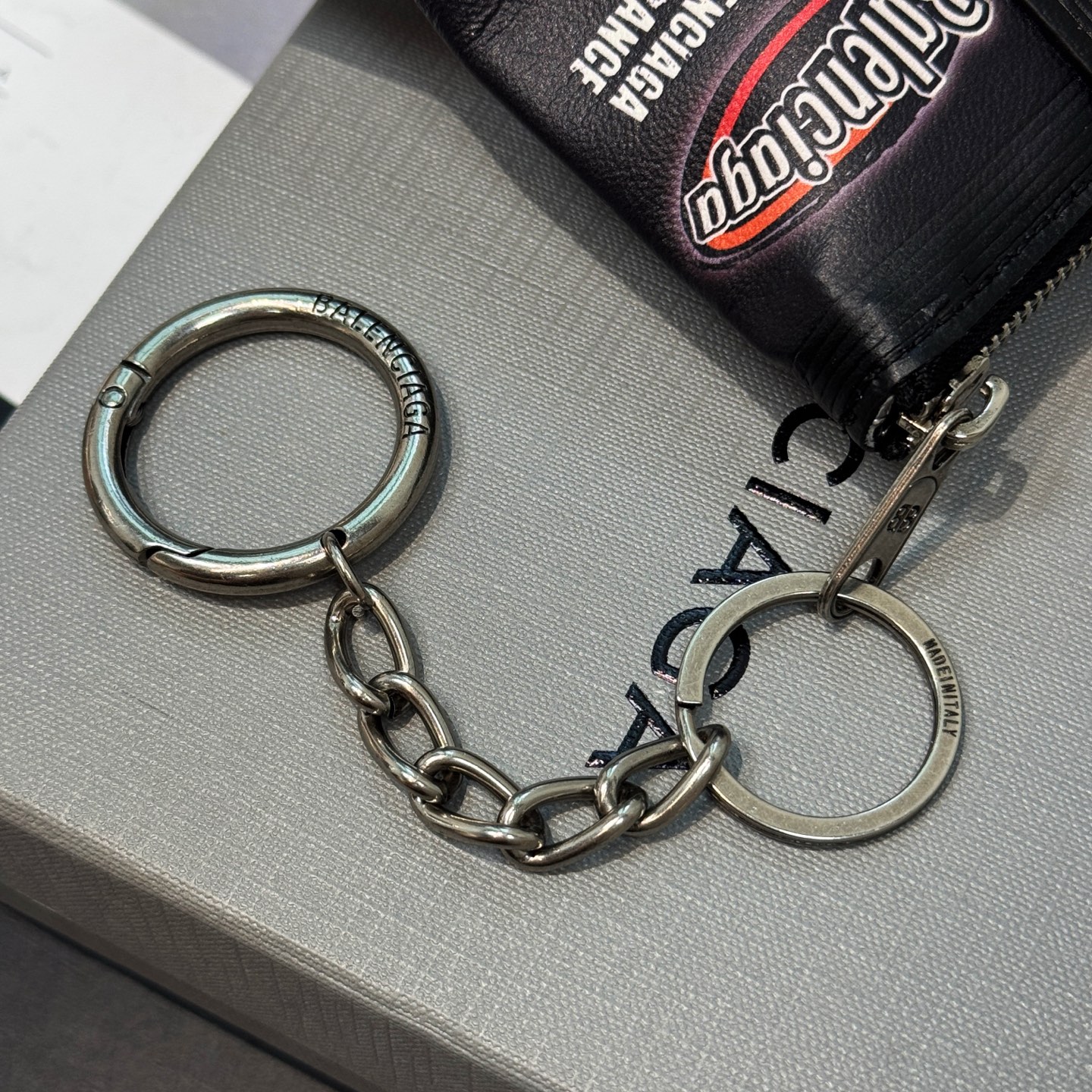 B design potato chip bag clutch accessories key ring pendant