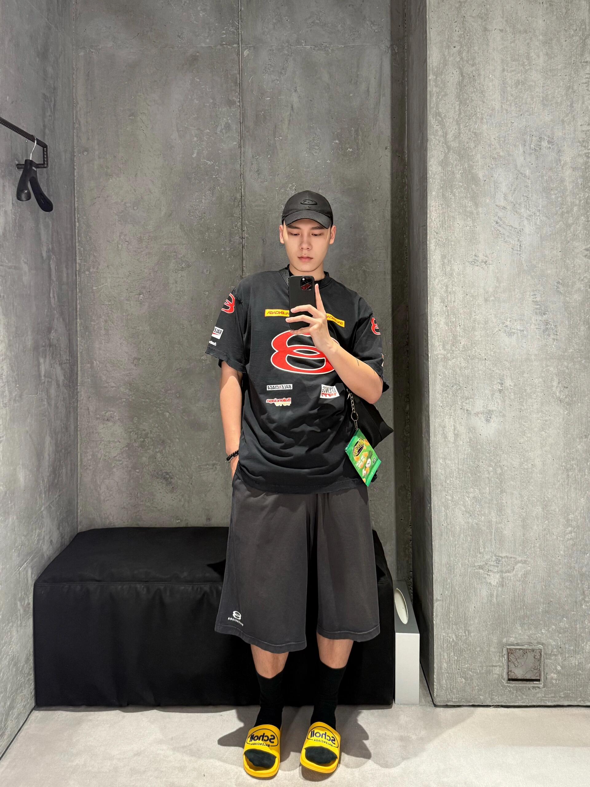 B design potato chip bag clutch accessories key ring pendant