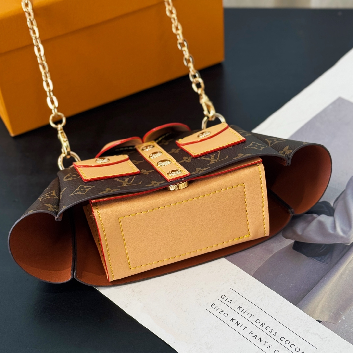 L design mini clothing messenger bag/headphone bag/lipstick bag