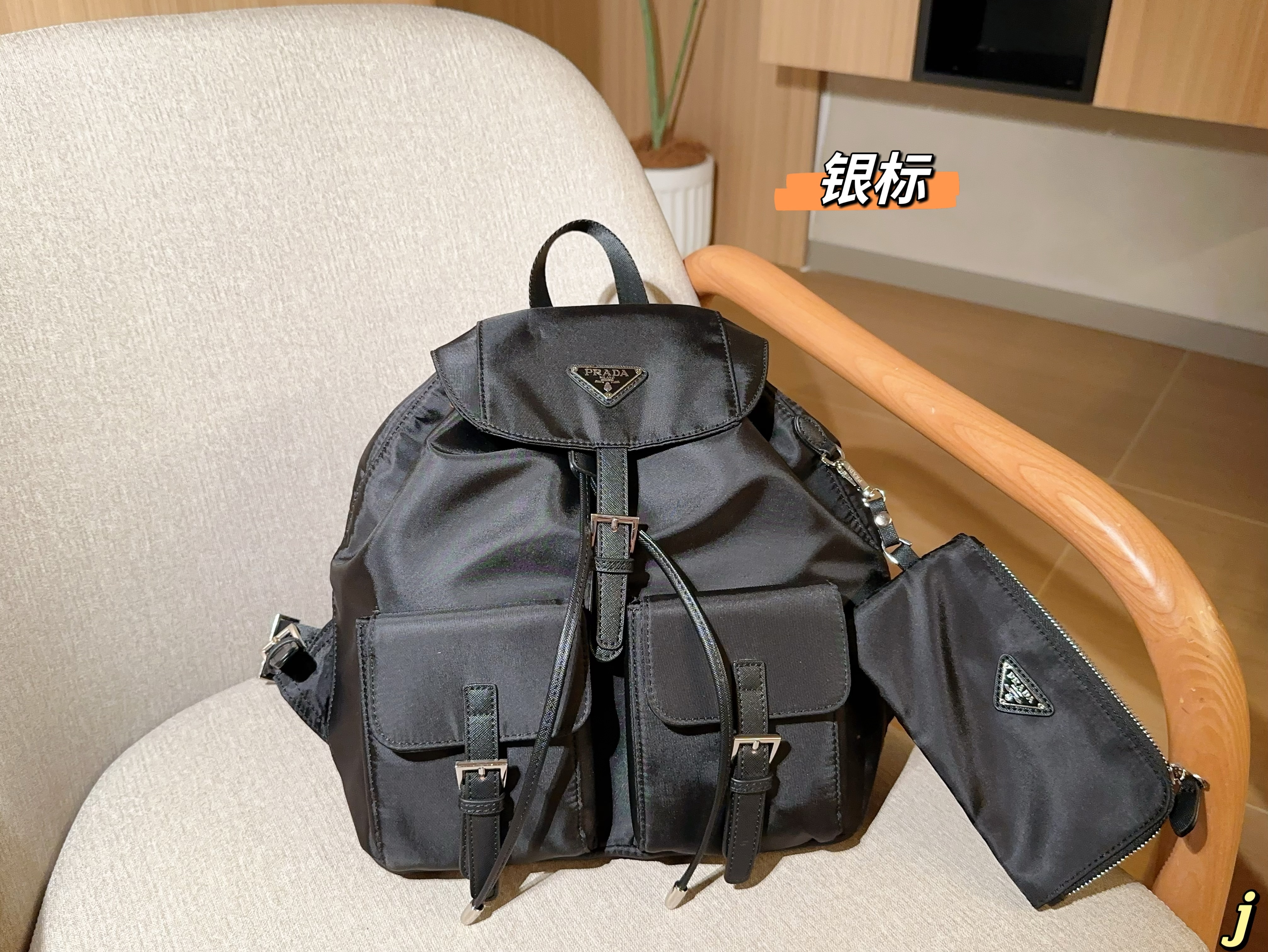 P design waterproof fabric backpack