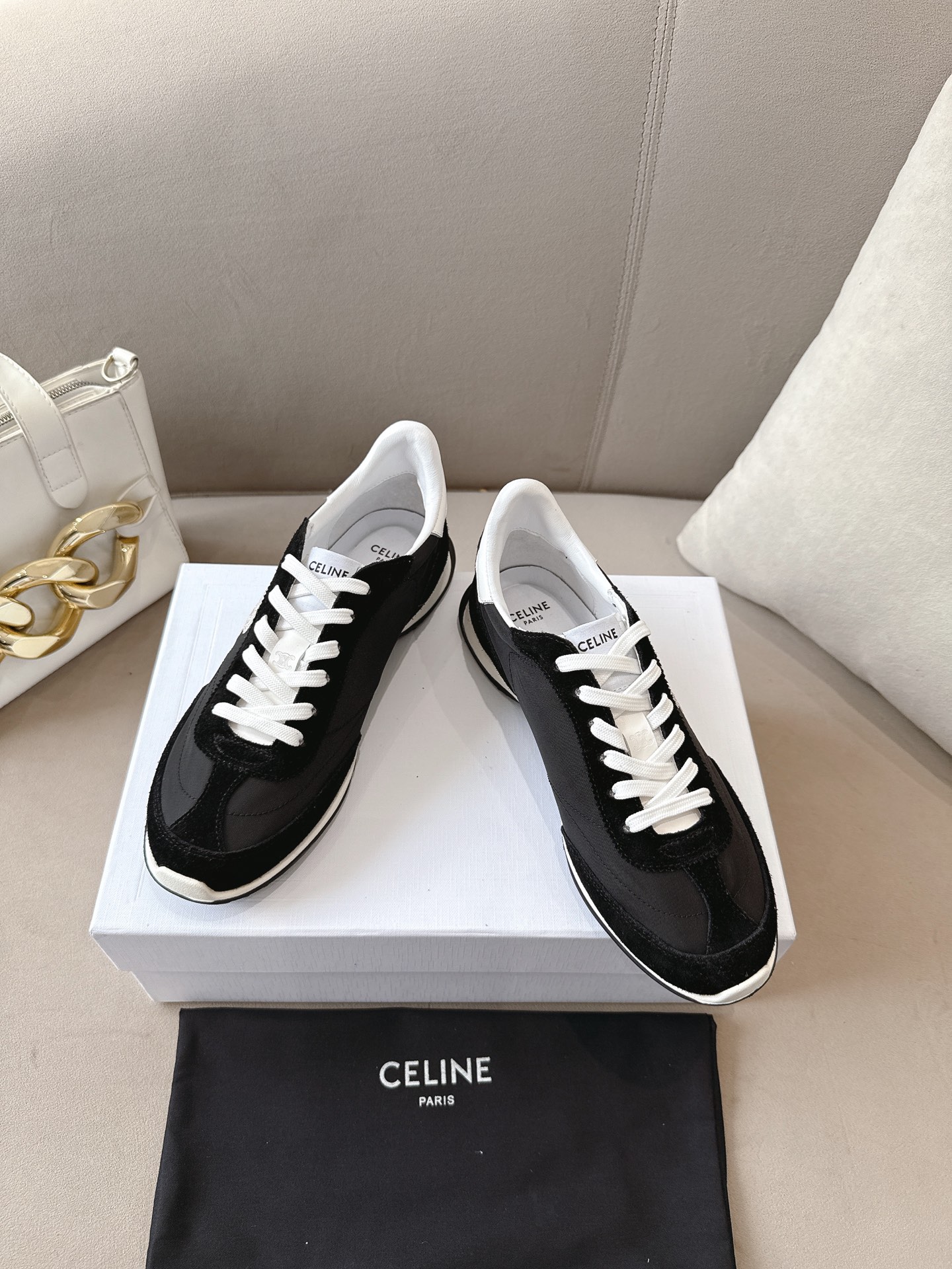 C design 2025ss new logo lace-up casual sneakers