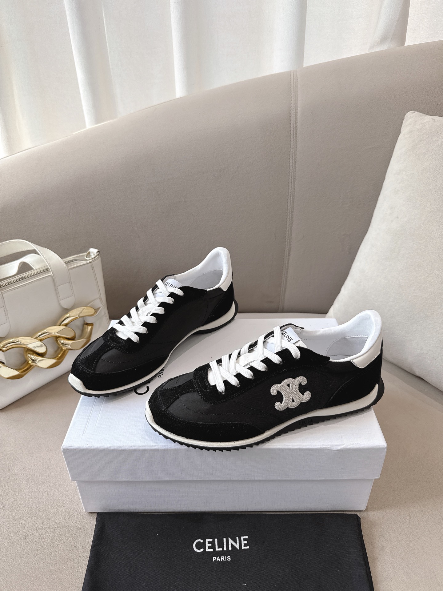 C design 2025ss new logo lace-up casual sneakers