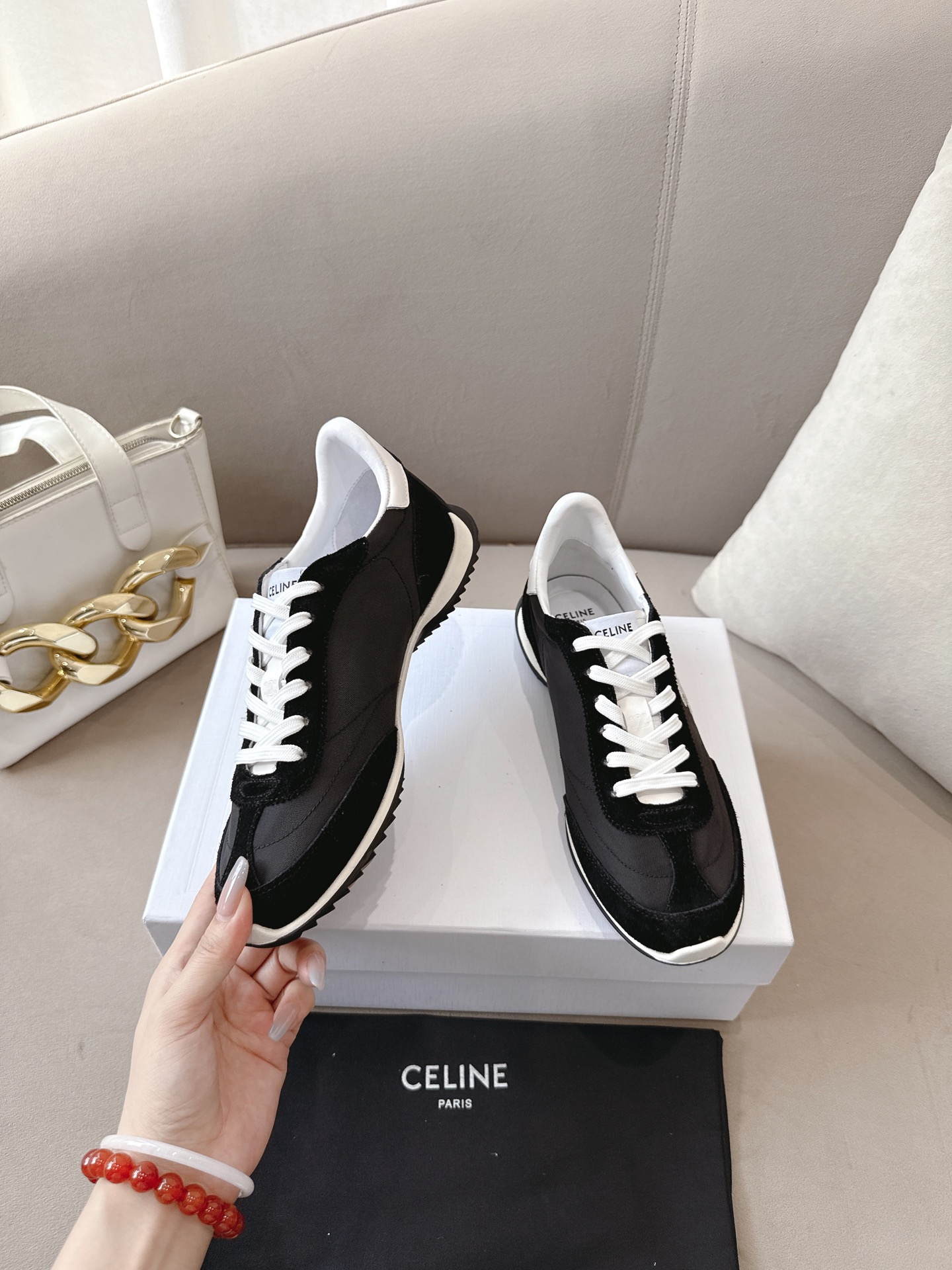 C design 2025ss new logo lace-up casual sneakers