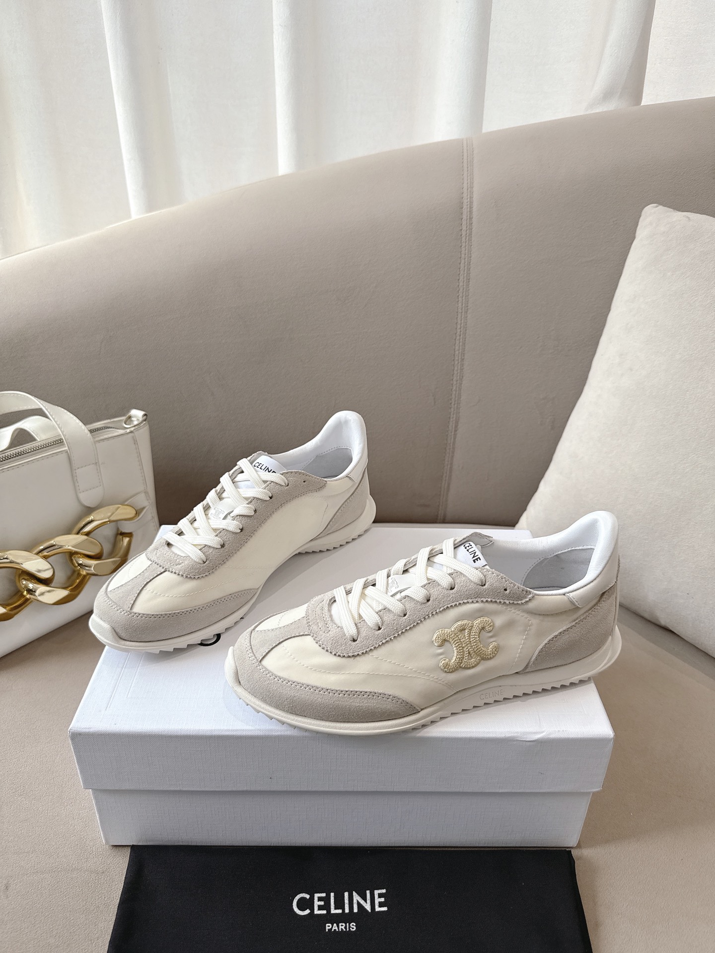 C design 2025ss new logo lace-up casual sneakers