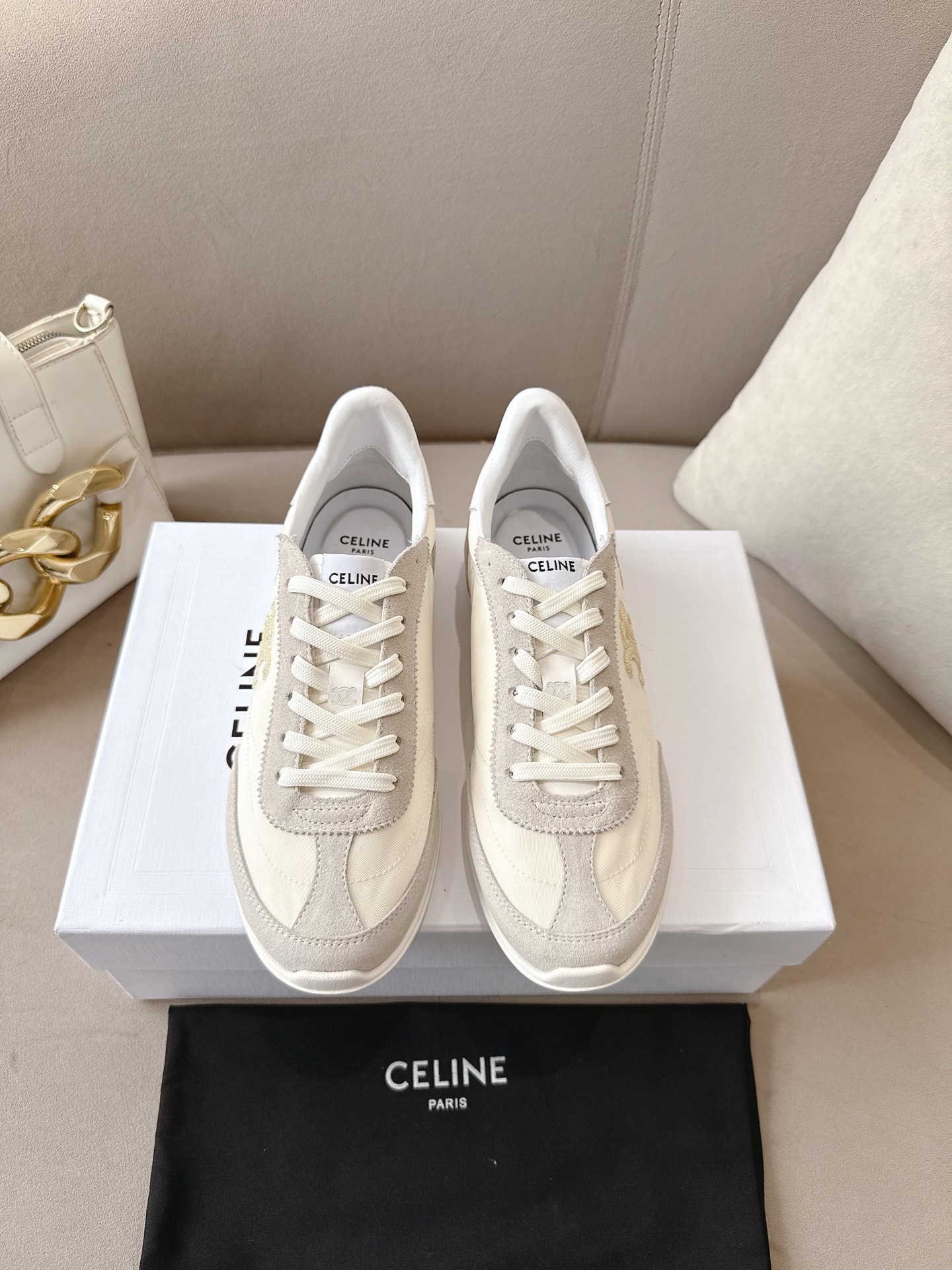 C design 2025ss new logo lace-up casual sneakers