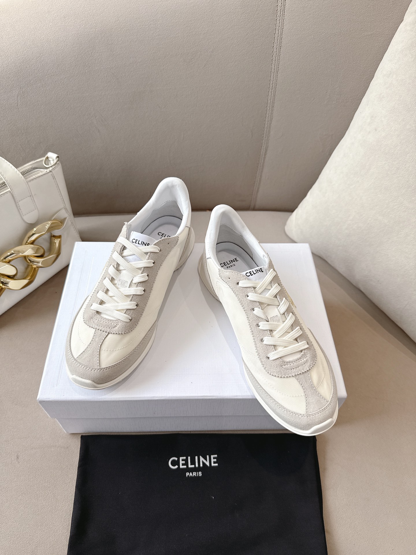 C design 2025ss new logo lace-up casual sneakers