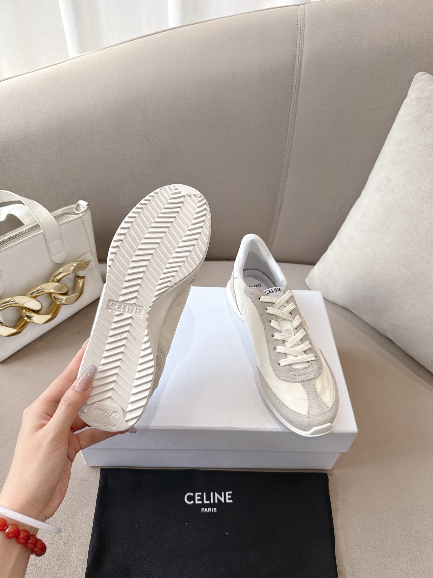 C design 2025ss new logo lace-up casual sneakers