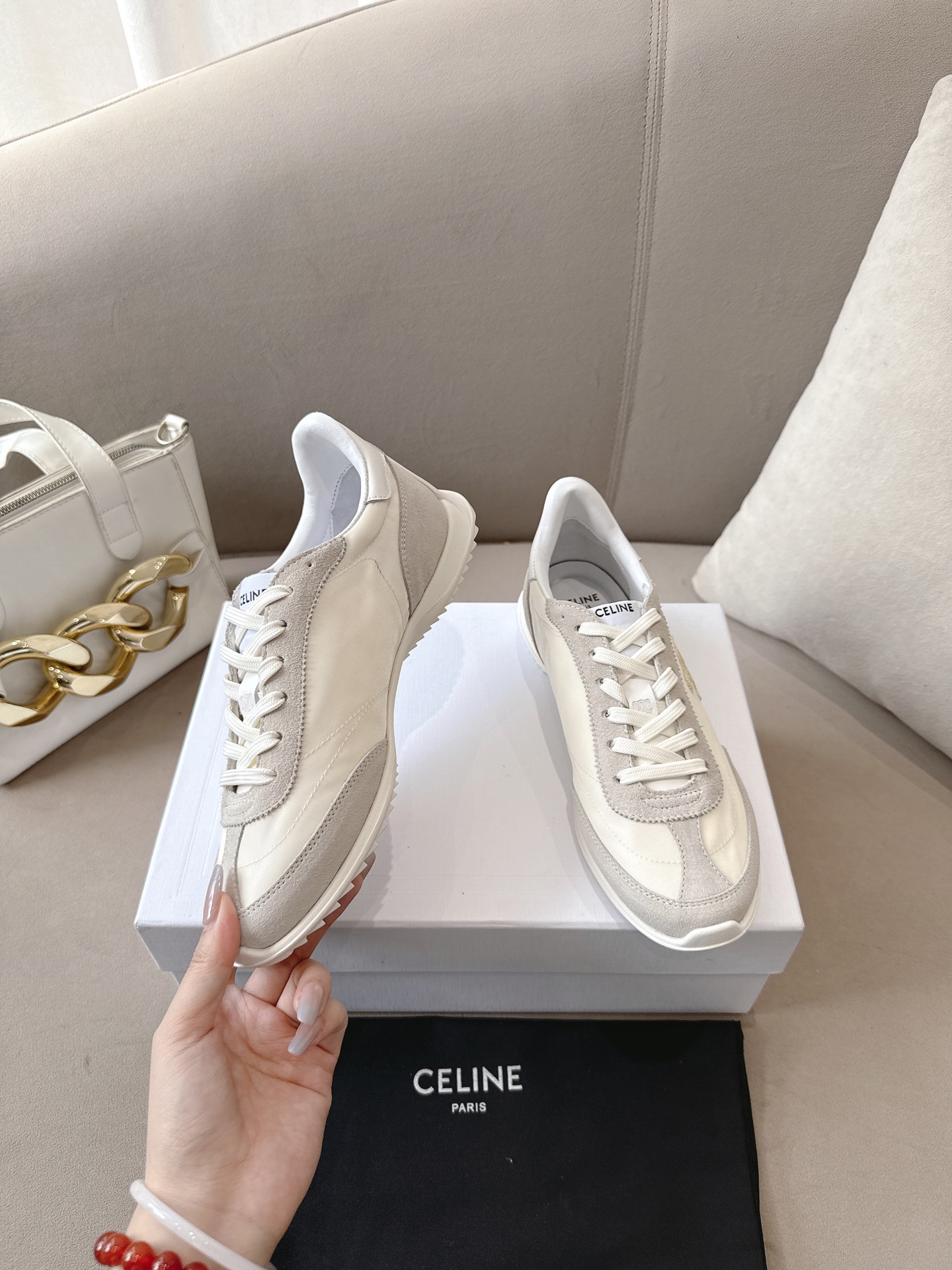 C design 2025ss new logo lace-up casual sneakers