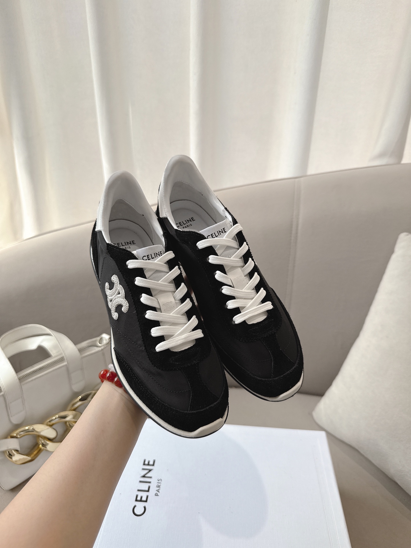 C design 2025ss new logo lace-up casual sneakers