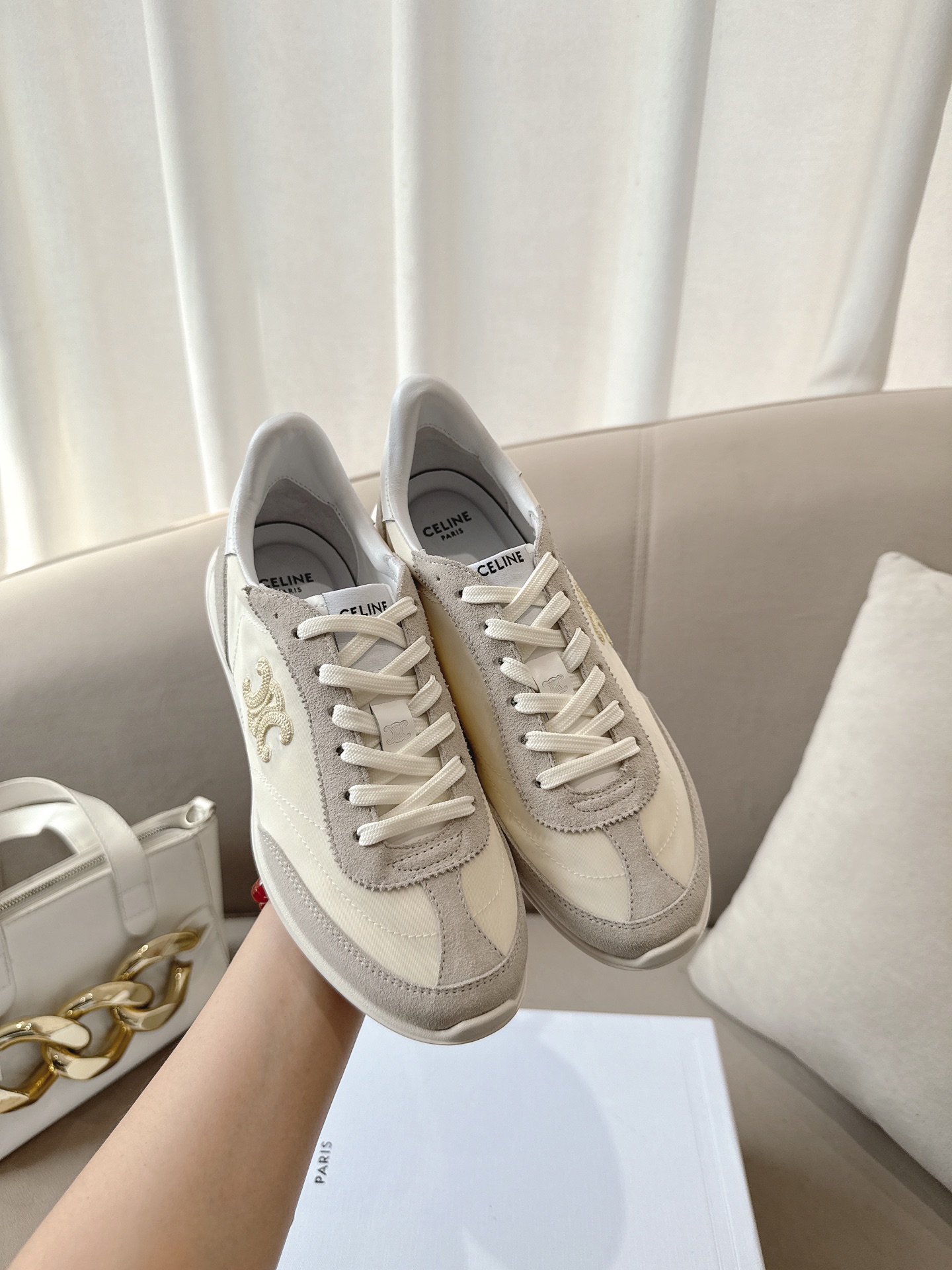 C design 2025ss new logo lace-up casual sneakers