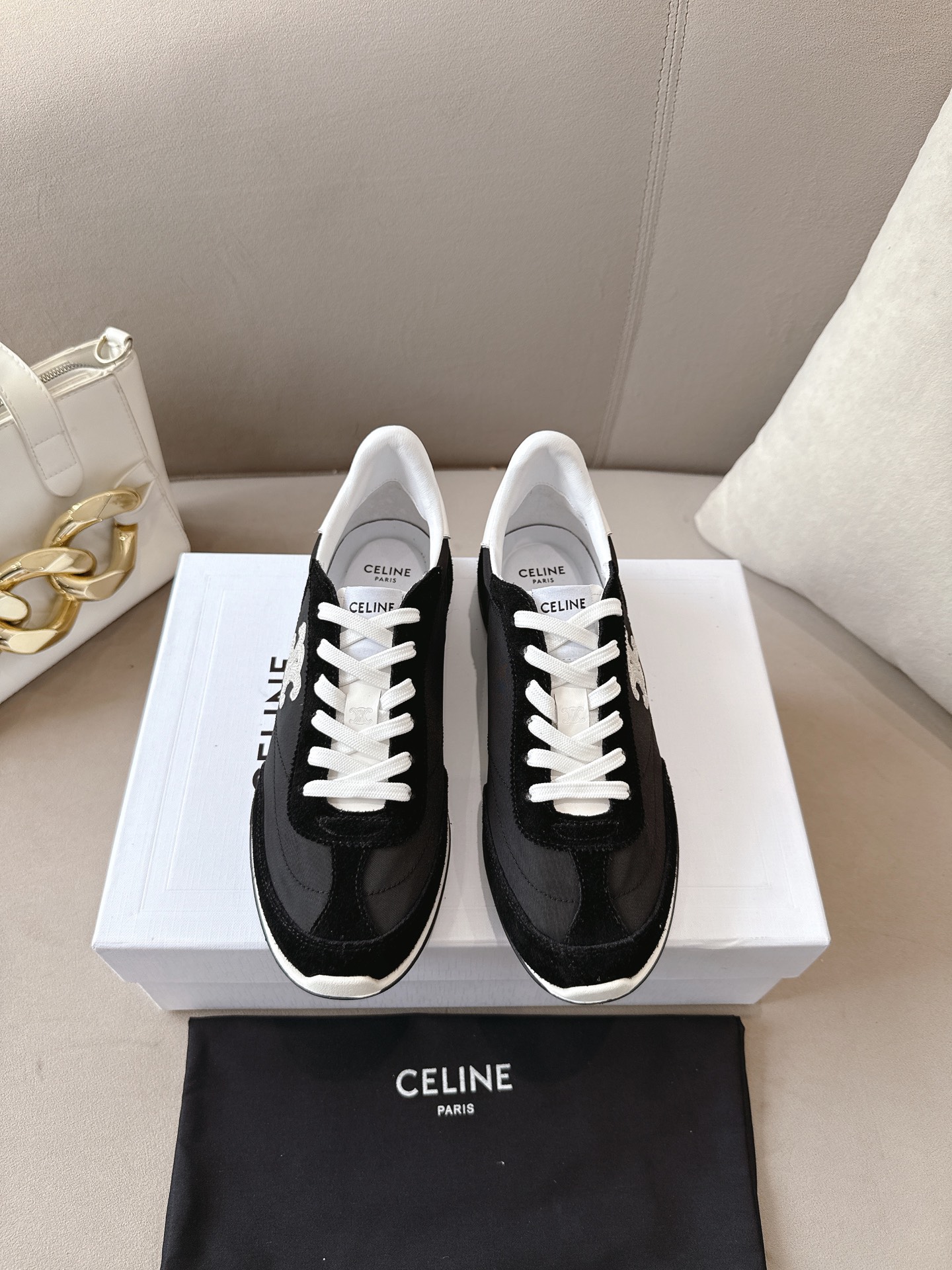 C design 2025ss new logo lace-up casual sneakers