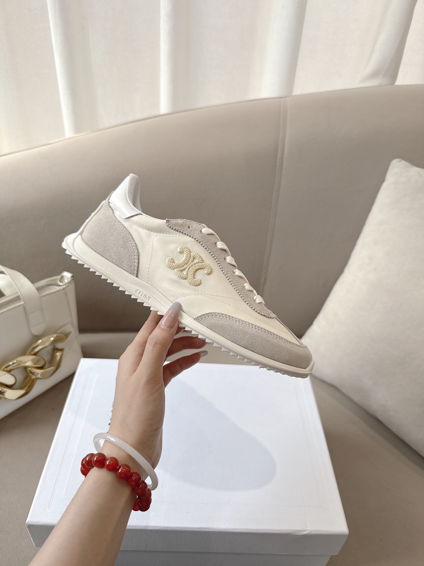 C design 2025ss new logo lace-up casual sneakers