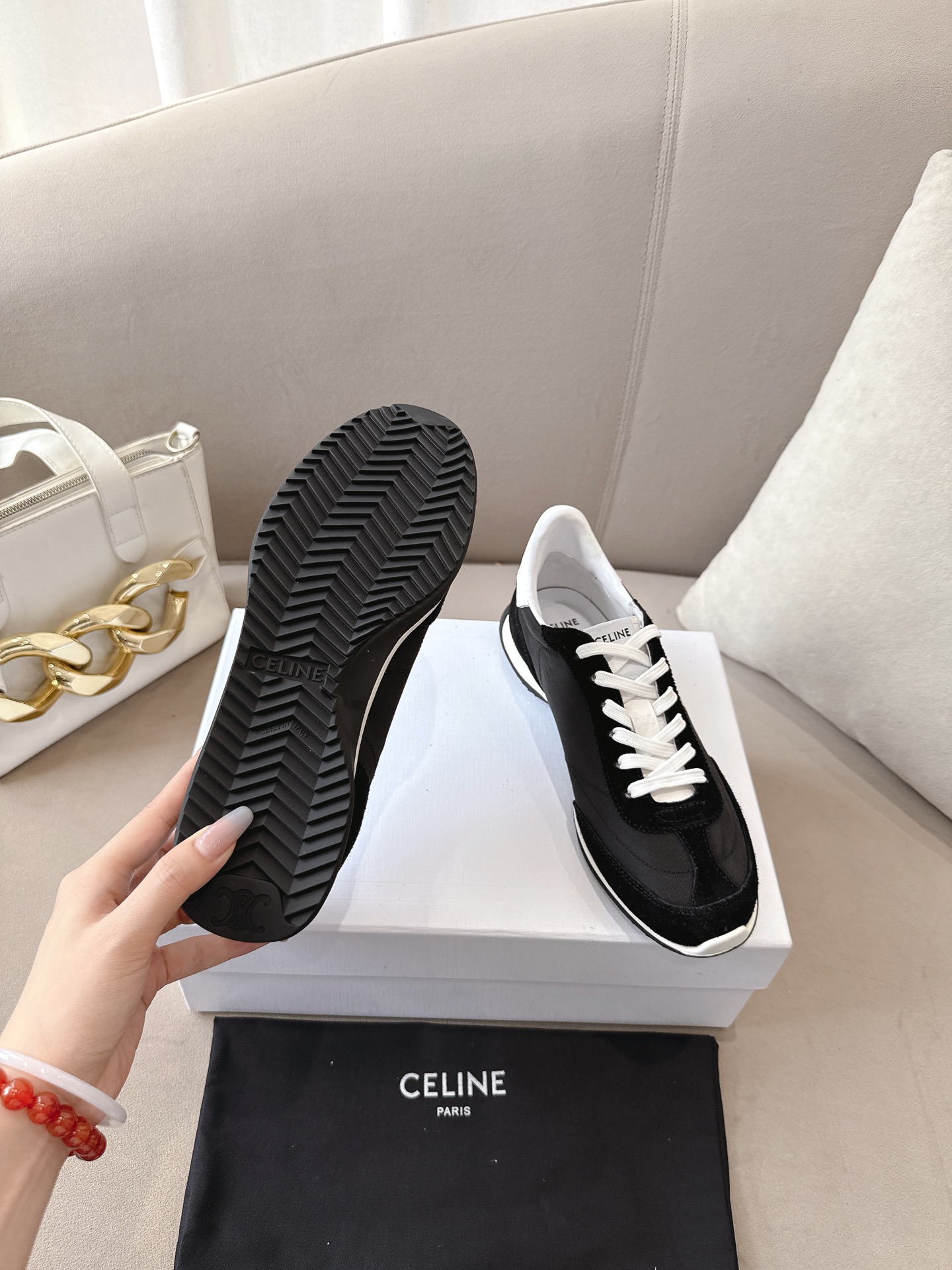 C design 2025ss new logo lace-up casual sneakers