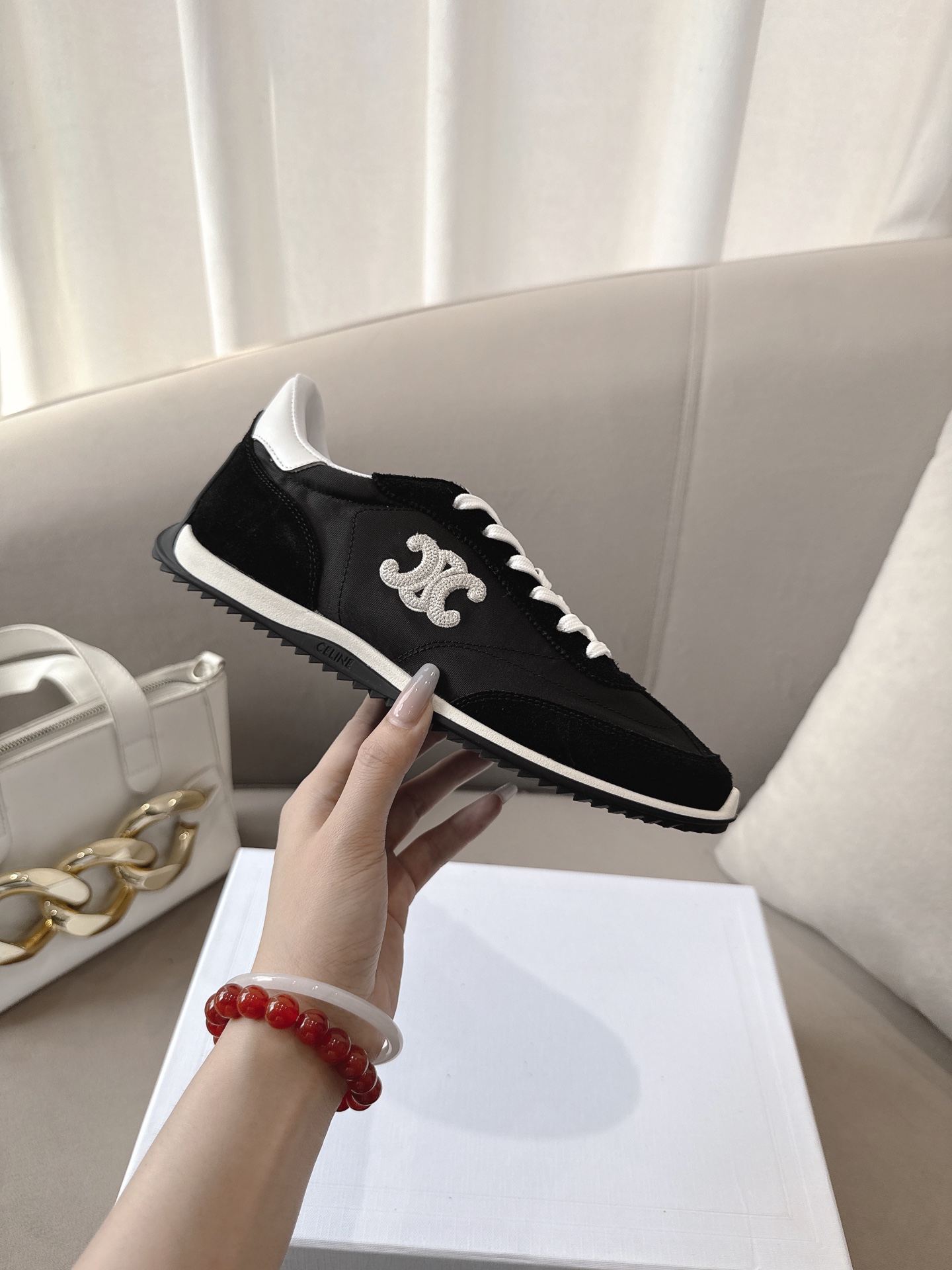 C design 2025ss new logo lace-up casual sneakers