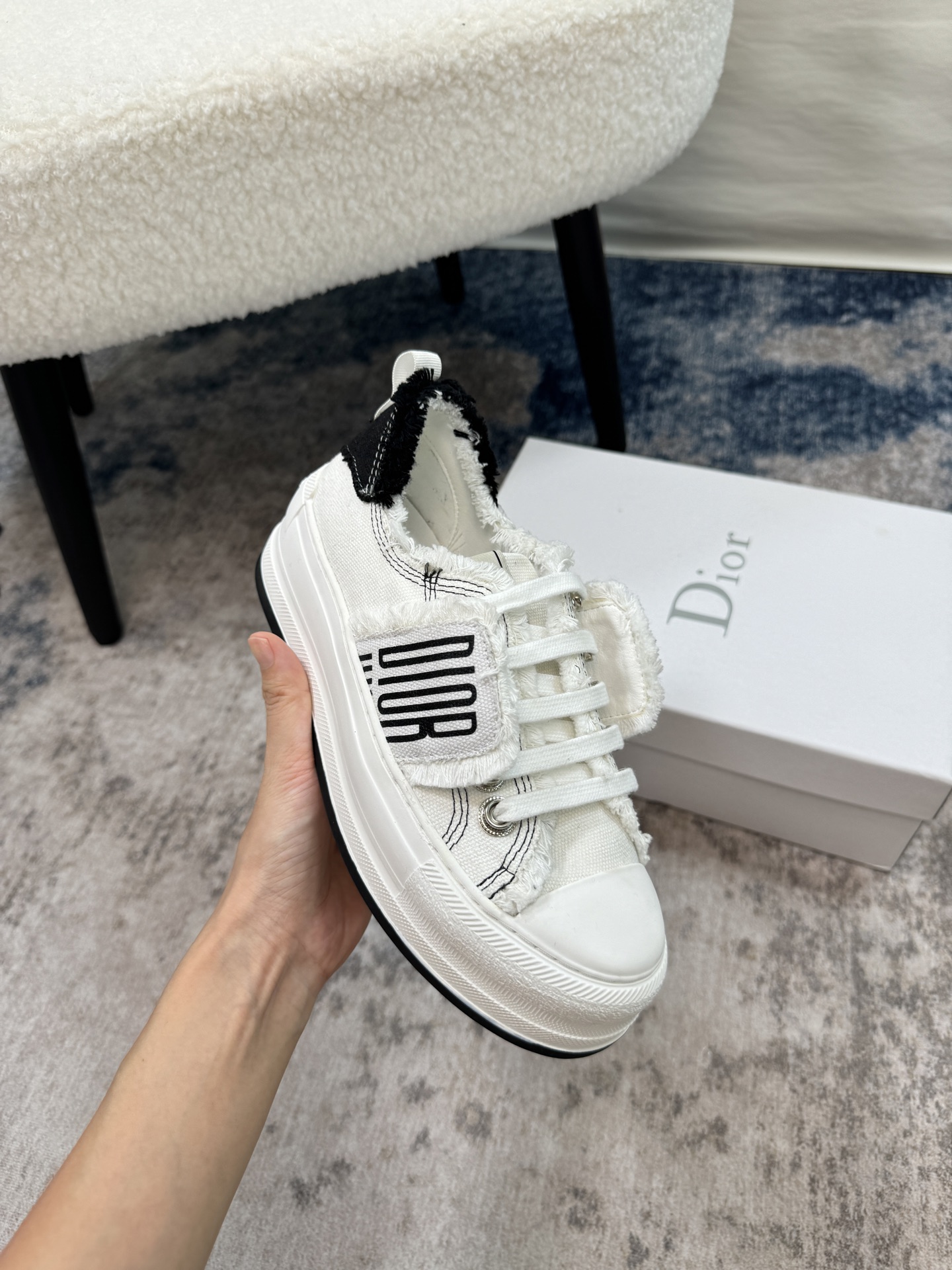 D design 2025 new tassel thick-soled sneakers