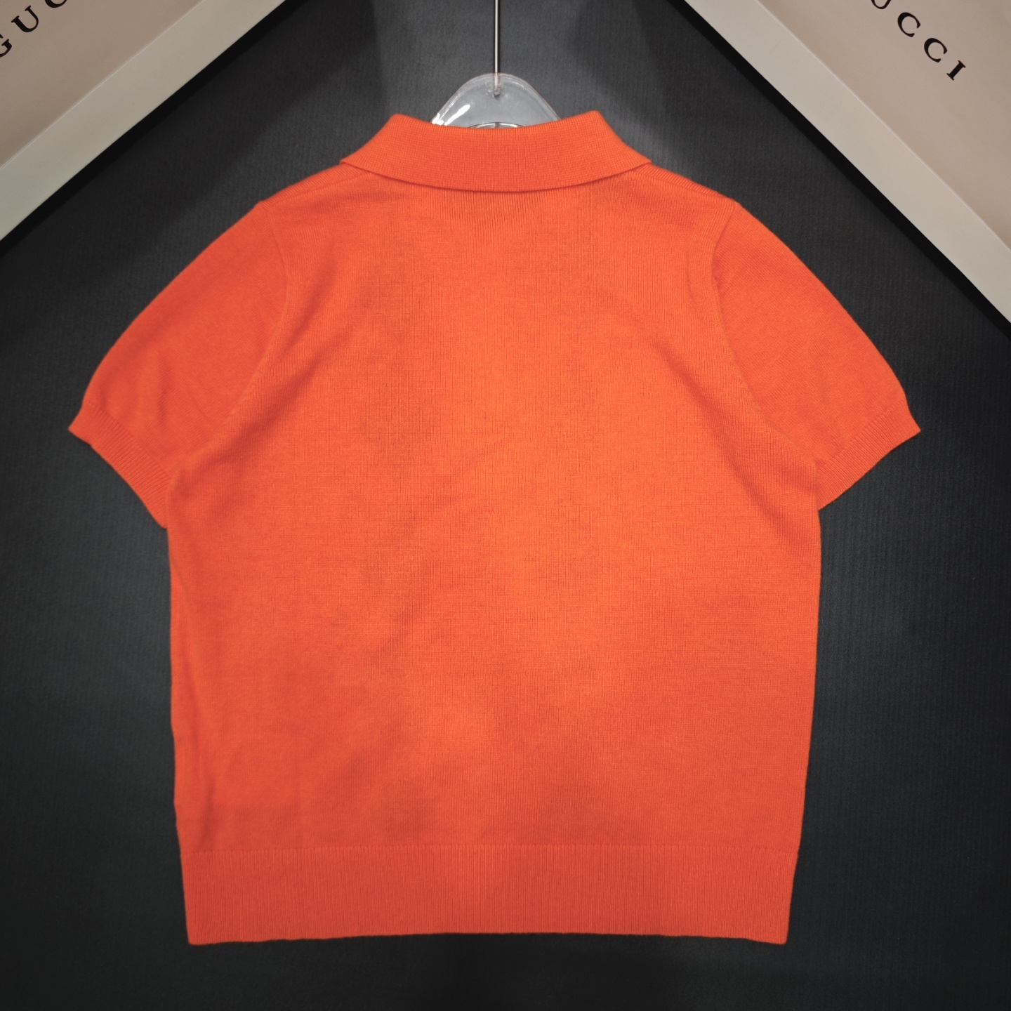 M fashion high-end women's plaid lapel short sleeved shirt