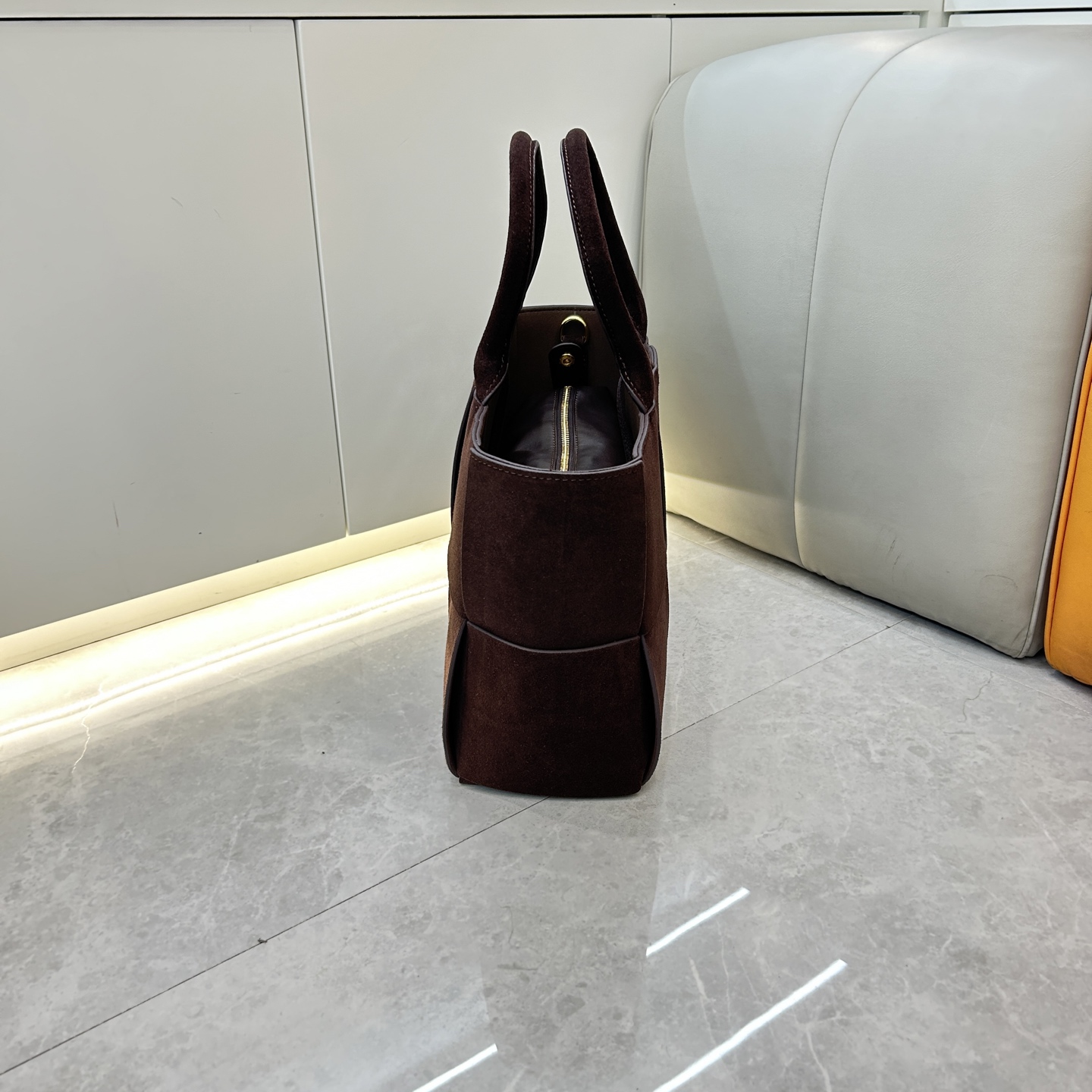 B design popular tote first layer frosted leather bag