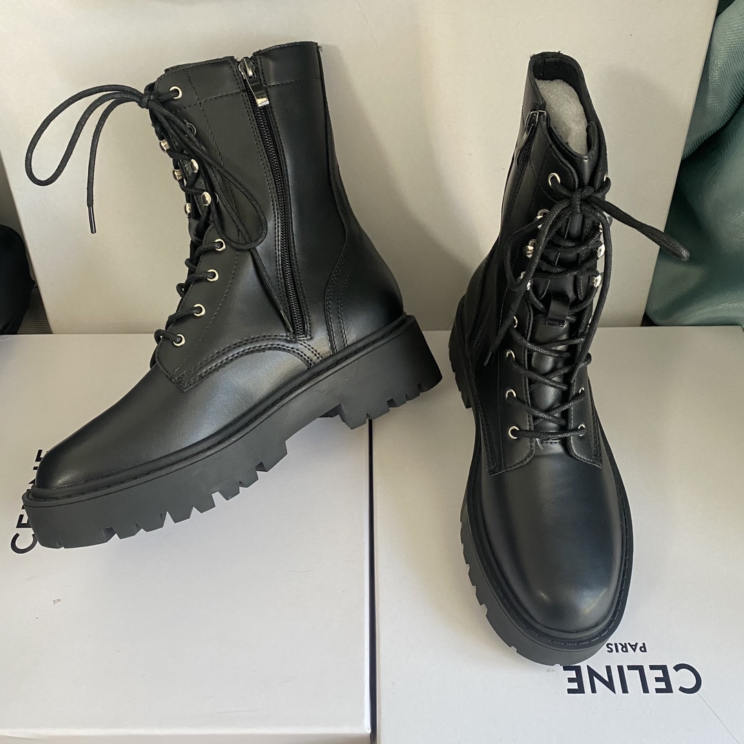 C design 8-hole thick-soled Martin boots