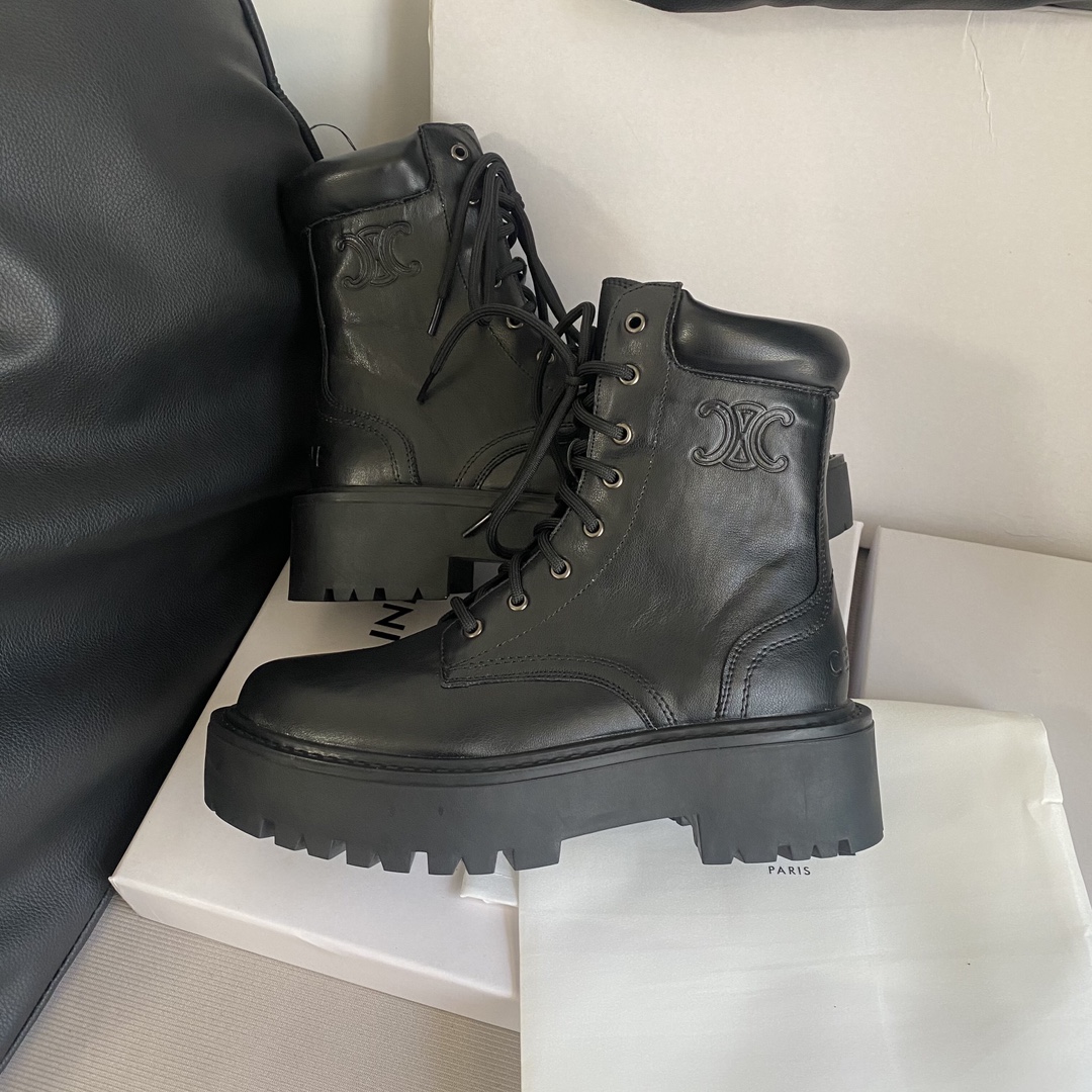 C design 8-hole thick-soled Martin boots