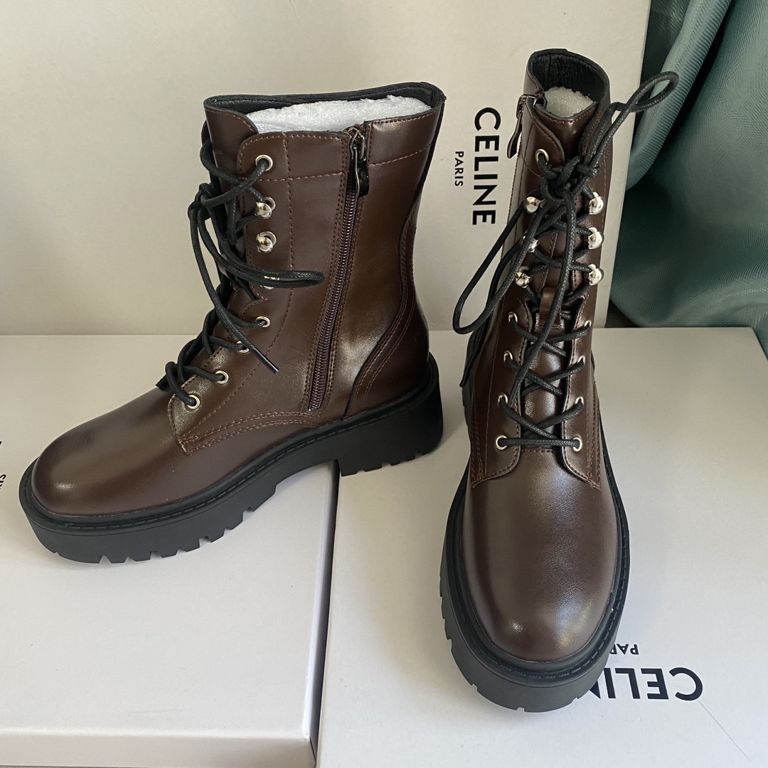 C design 8-hole thick-soled Martin boots