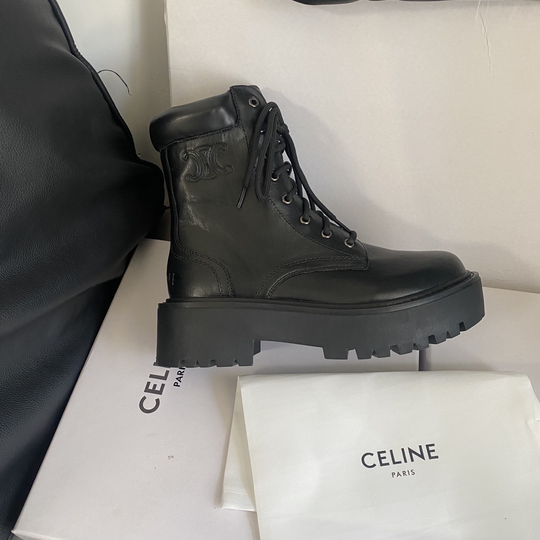 C design 8-hole thick-soled Martin boots