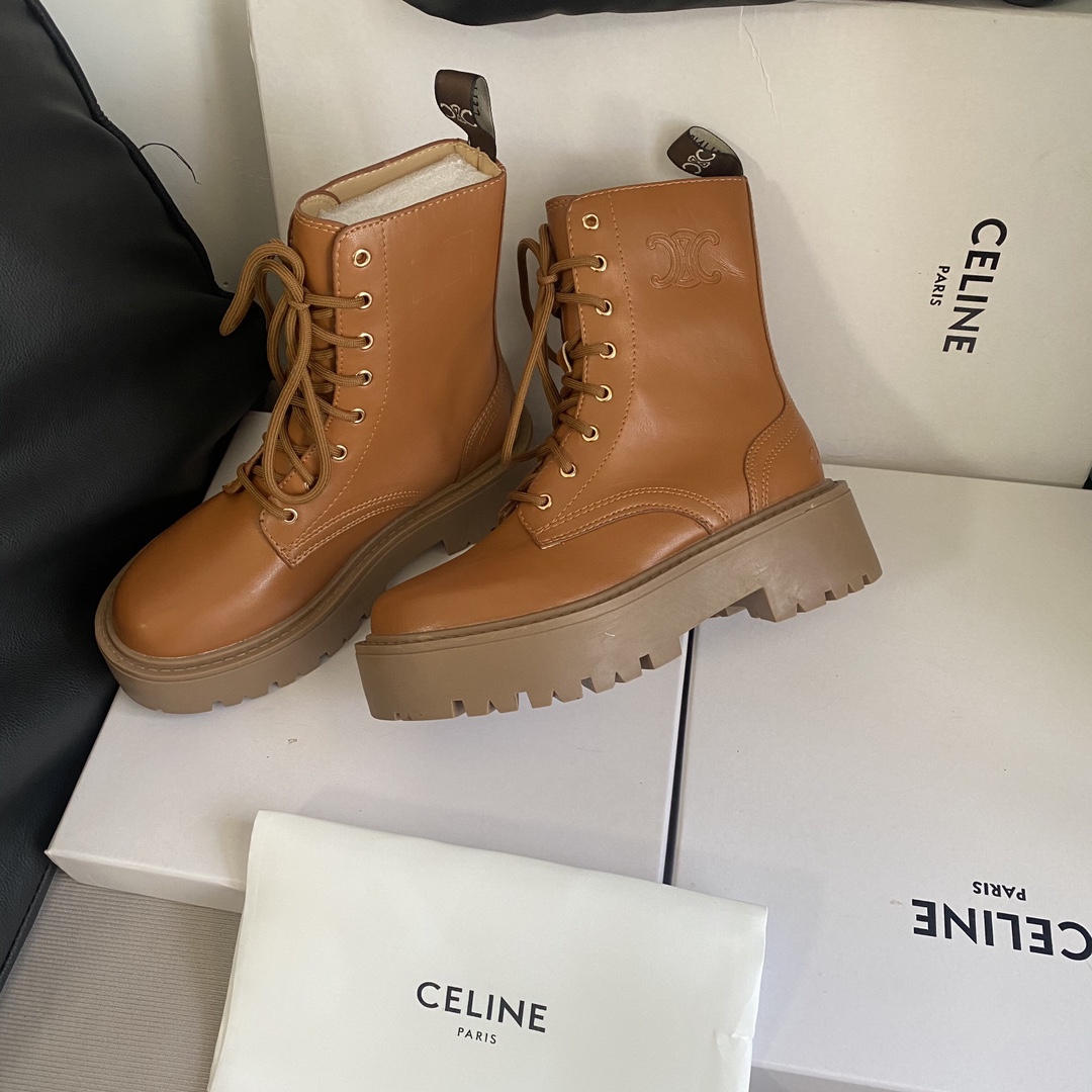 C design 8-hole thick-soled Martin boots