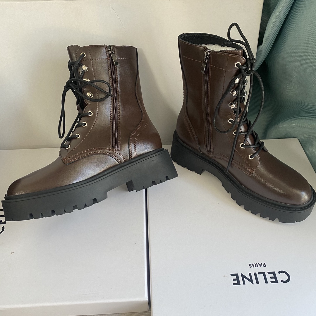 C design 8-hole thick-soled Martin boots