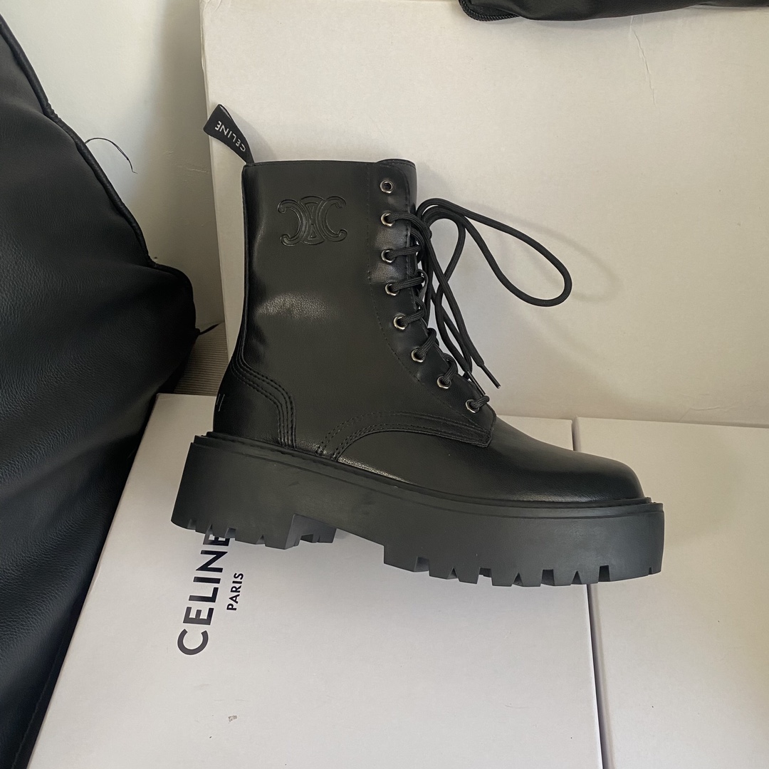 C design 8-hole thick-soled Martin boots