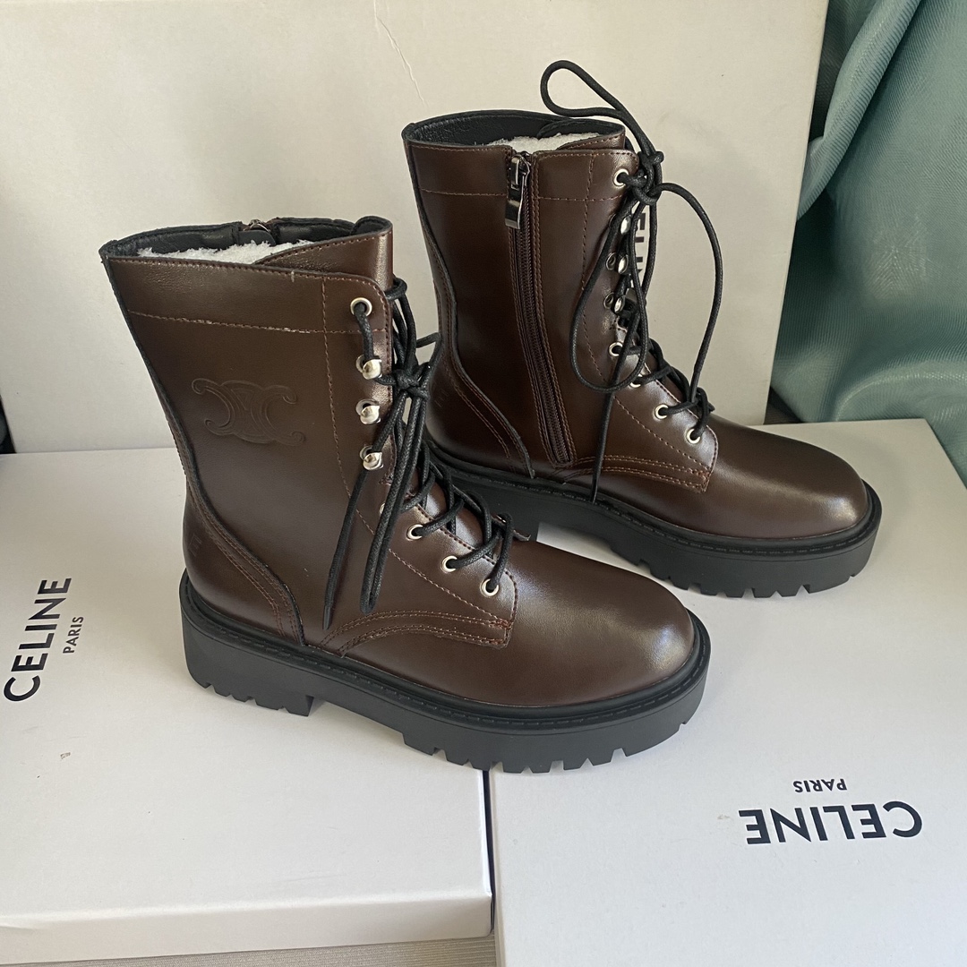 C design 8-hole thick-soled Martin boots