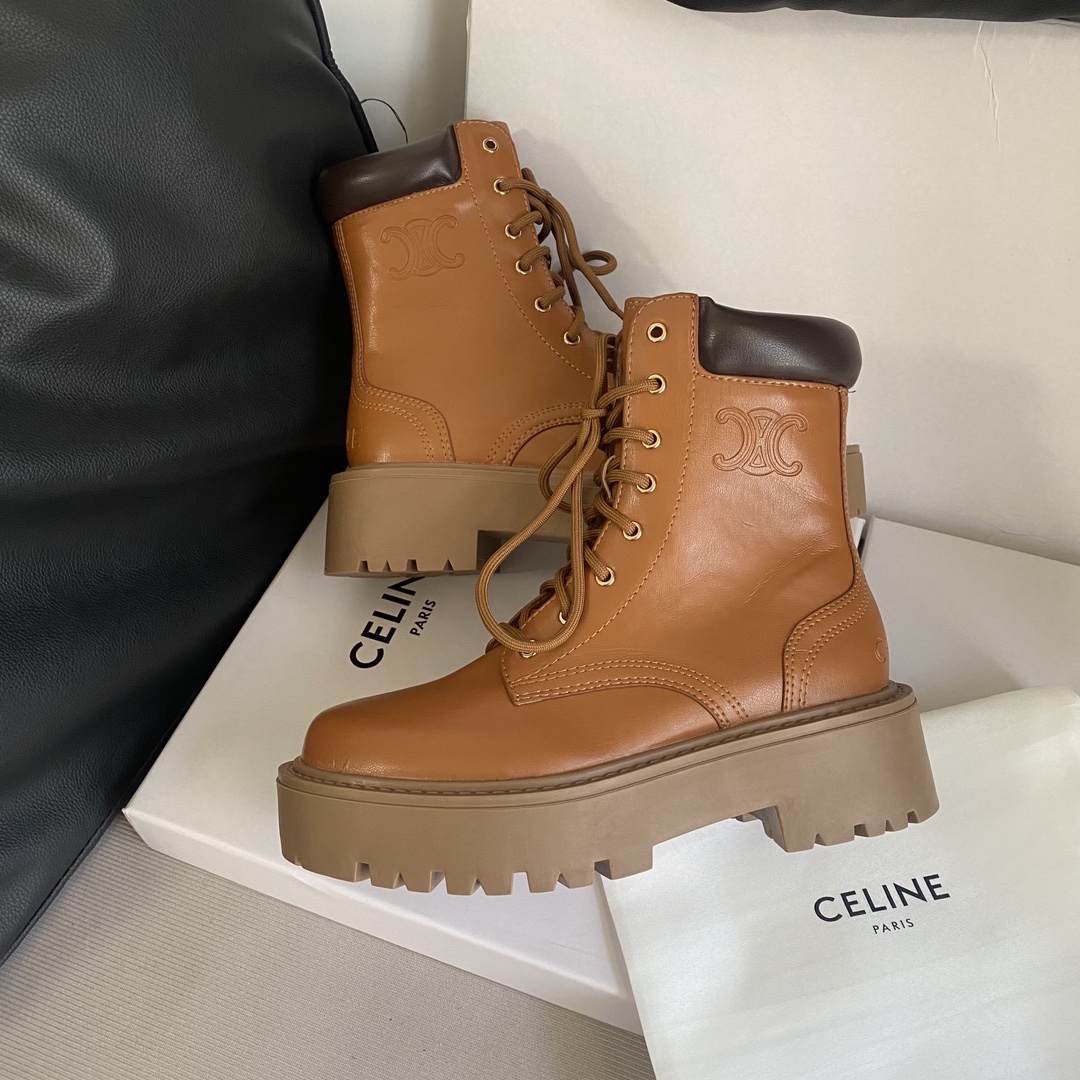 C design 8-hole thick-soled Martin boots