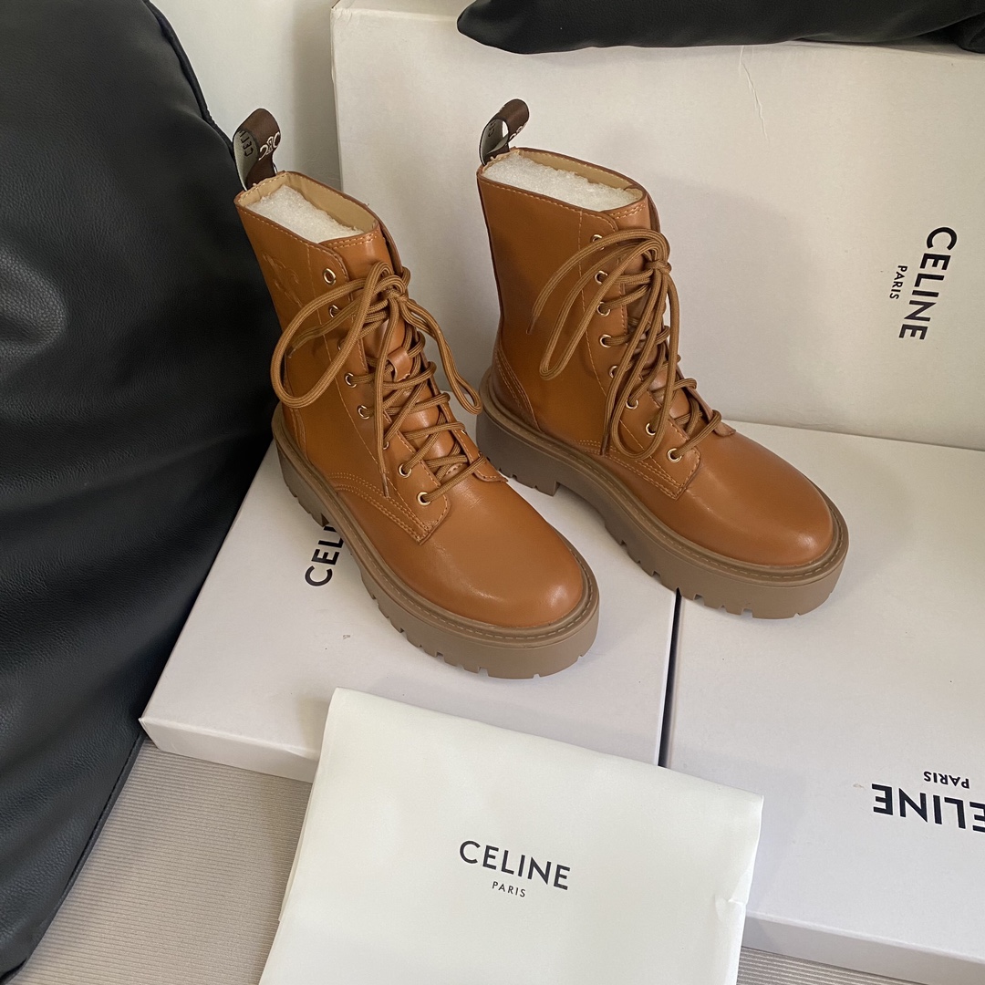 C design 8-hole thick-soled Martin boots