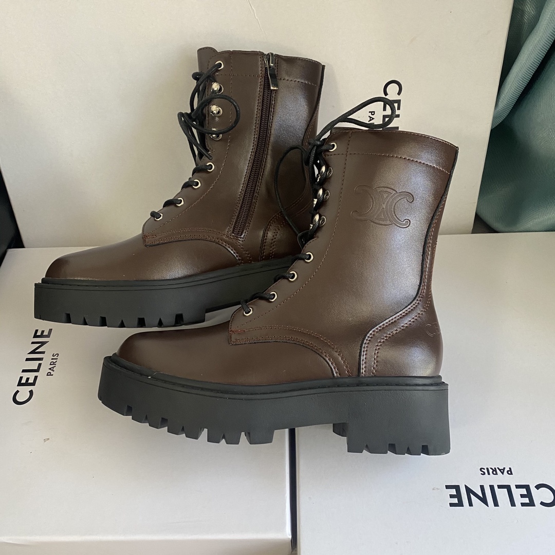 C design 8-hole thick-soled Martin boots