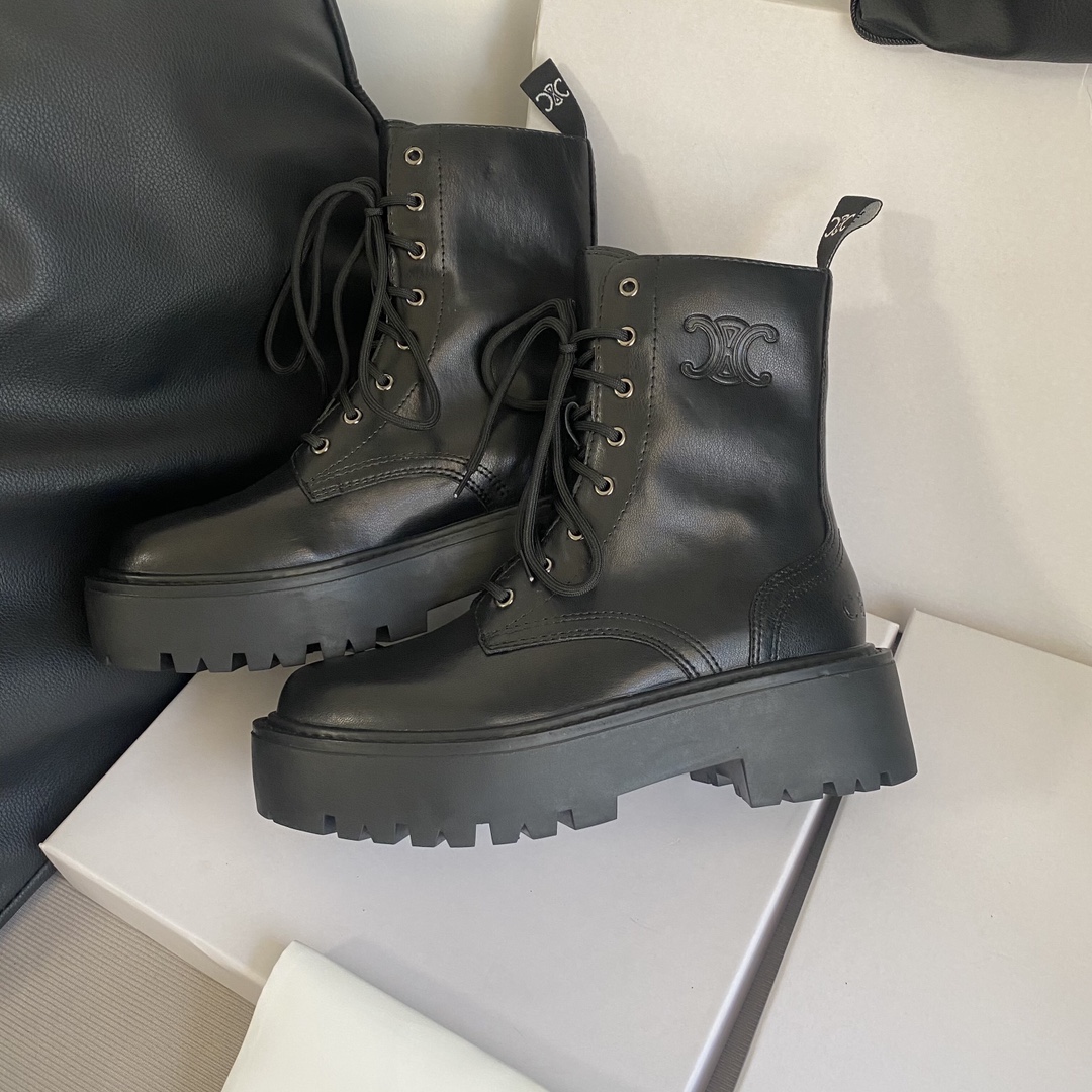 C design 8-hole thick-soled Martin boots