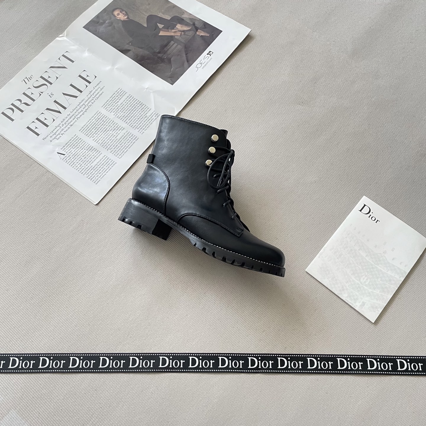 C design autumn and winter new rhinestone matte Martin boots