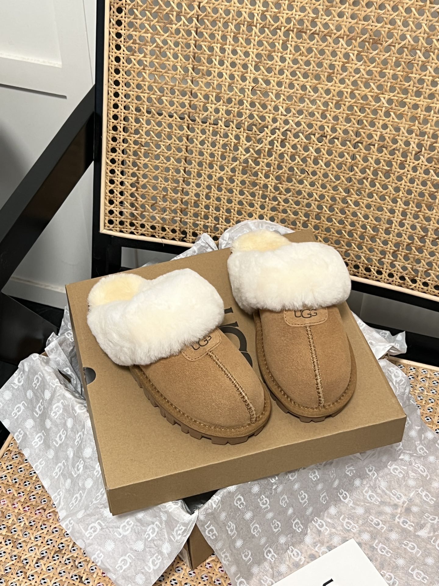 U design new classic flat fur boots