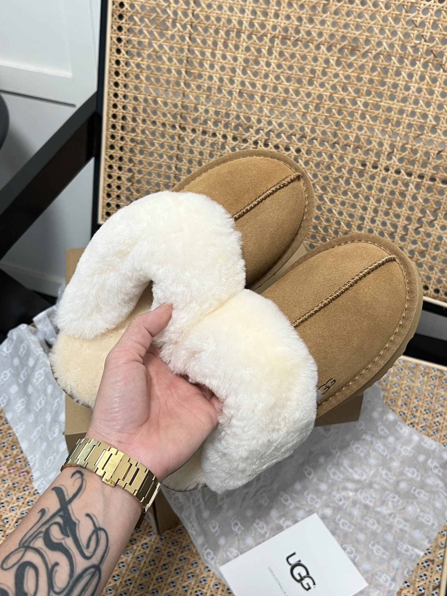 U design new classic thick-soled fur boots