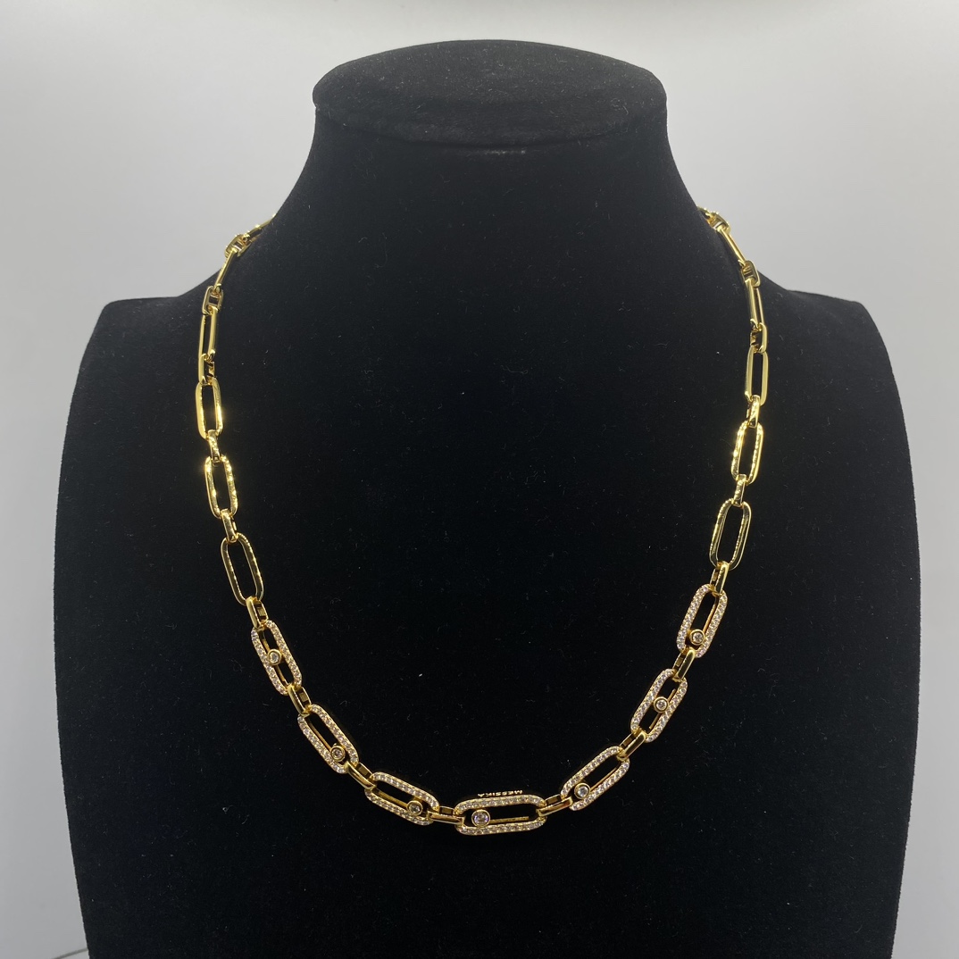 M Shining Diamond chain necklack