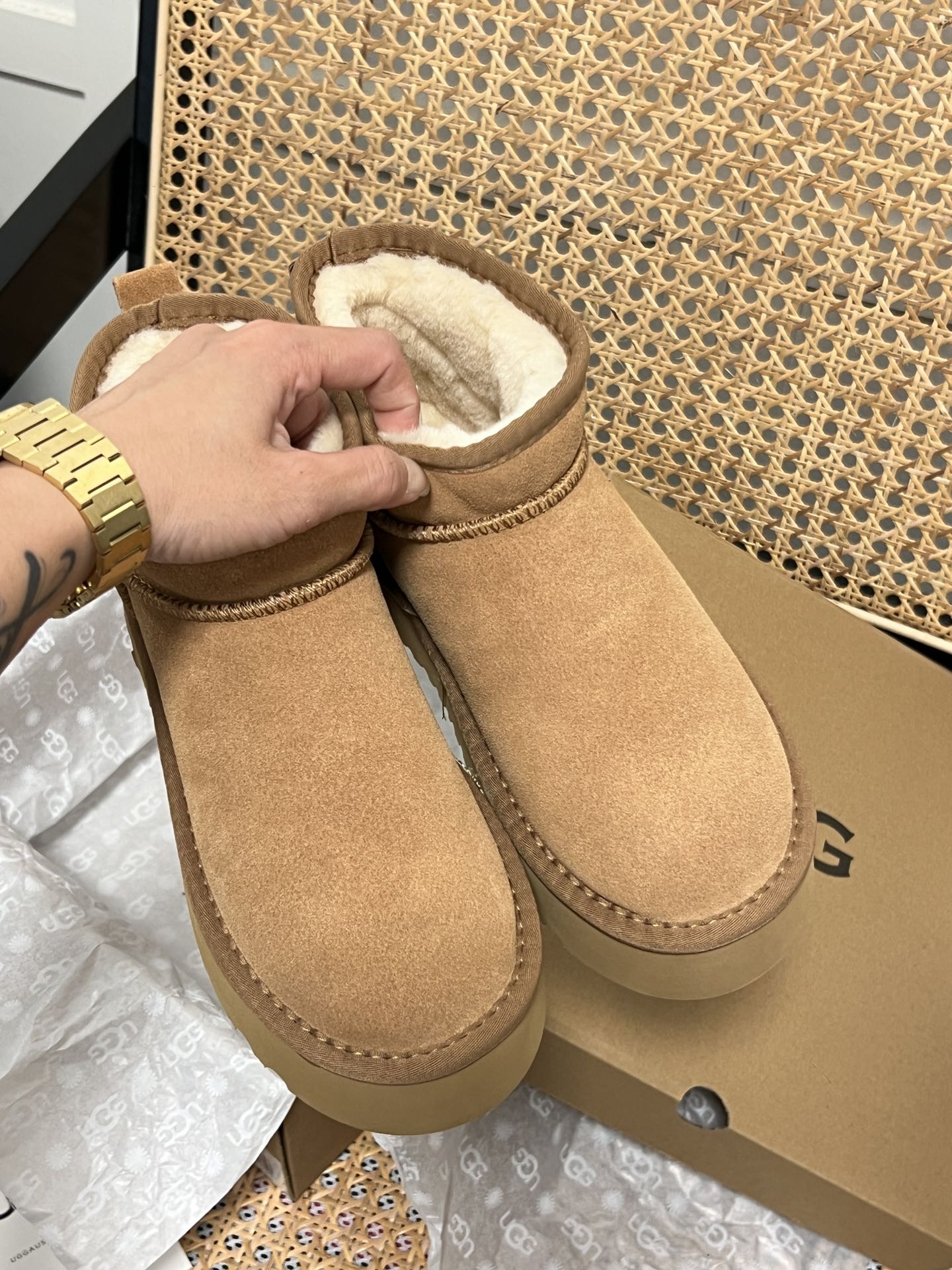 U design classic winter fur boots