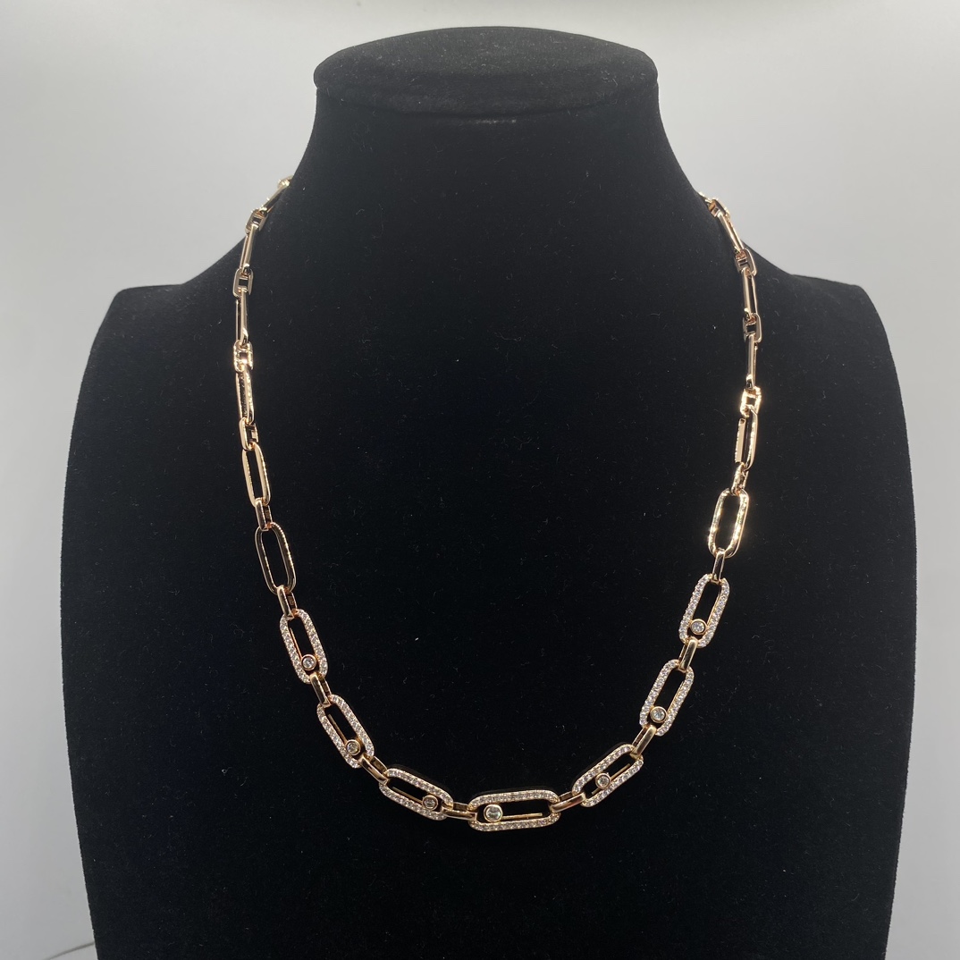 M Shining Diamond chain necklack