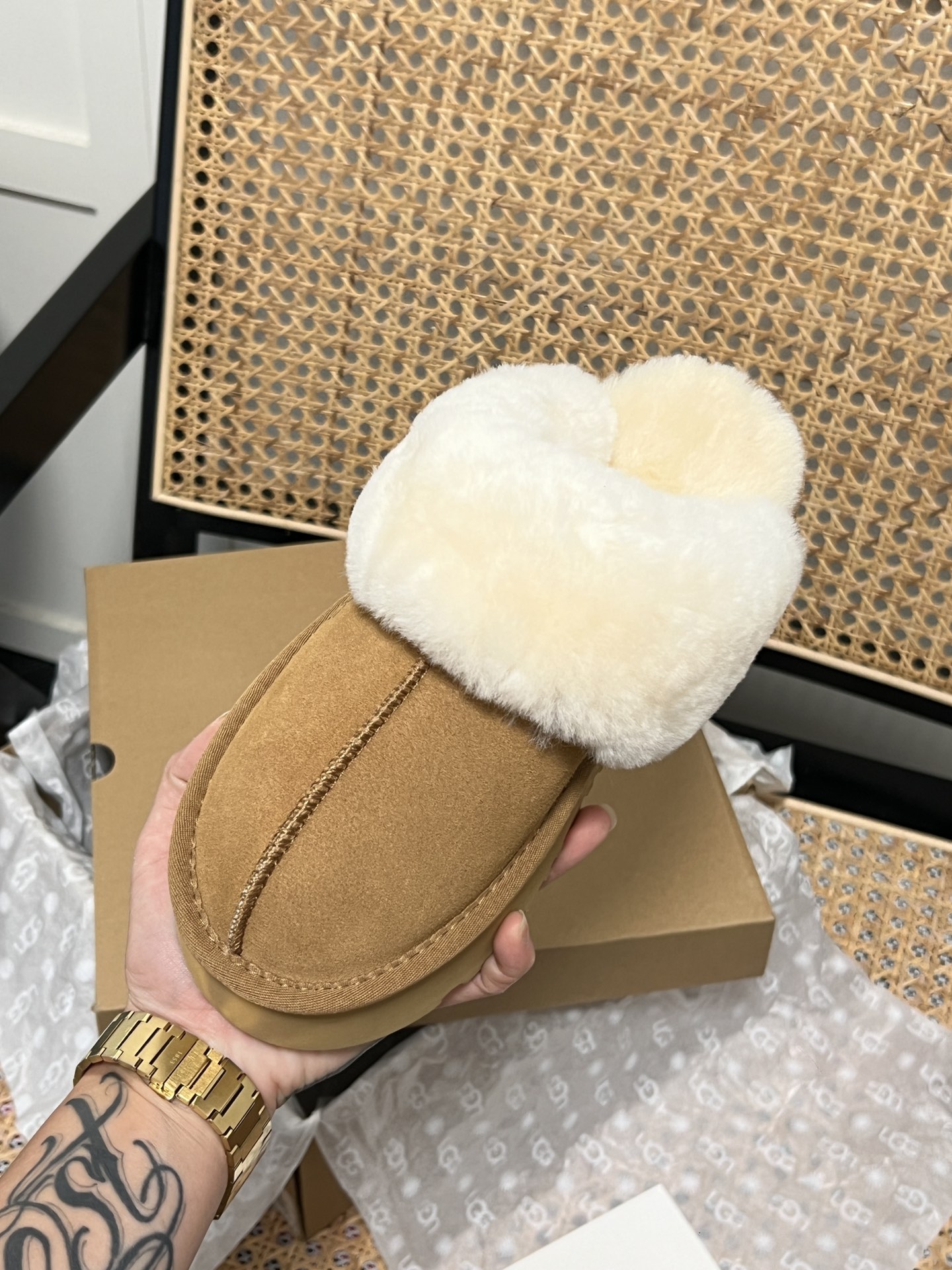 U design new classic thick-soled fur boots
