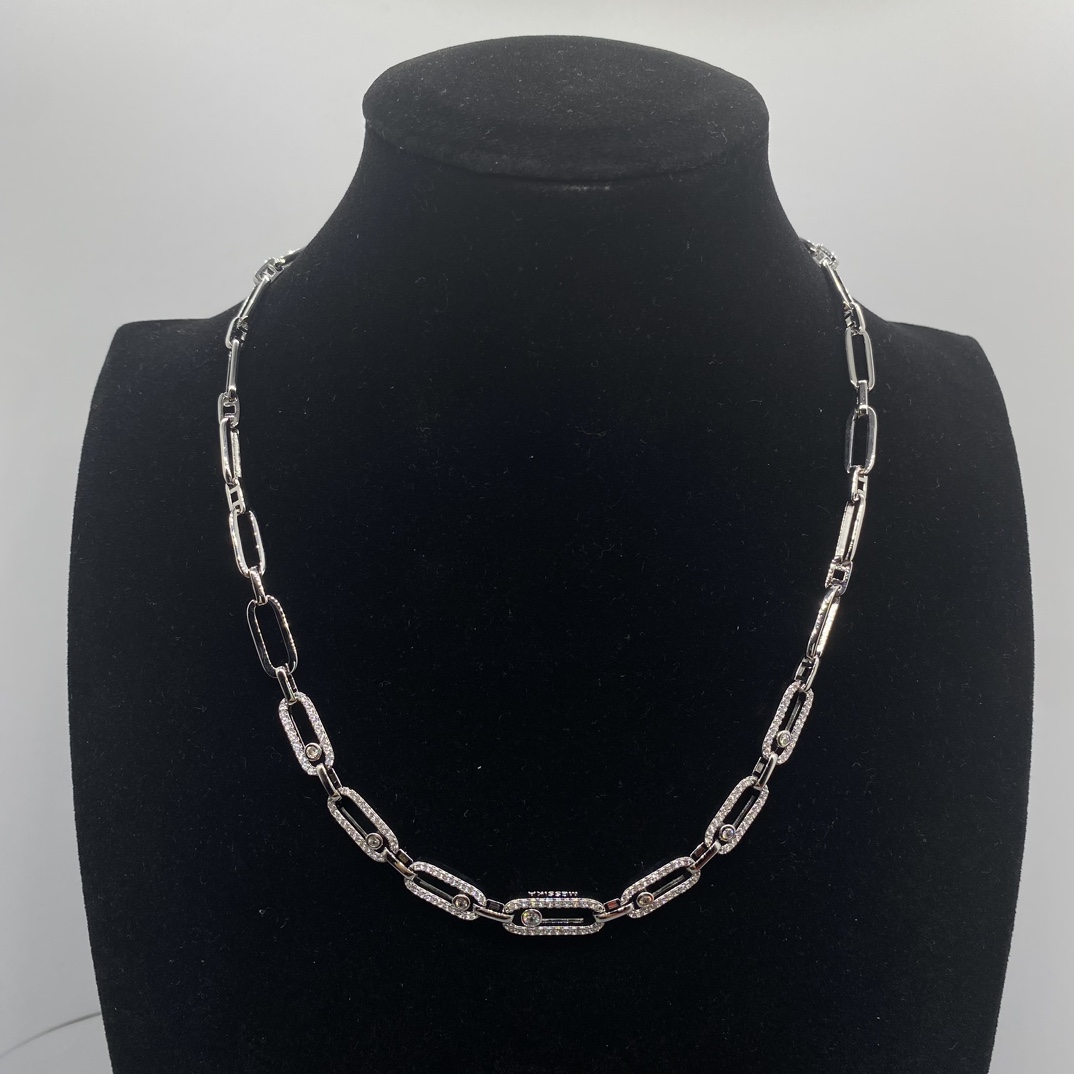 M Shining Diamond chain necklack